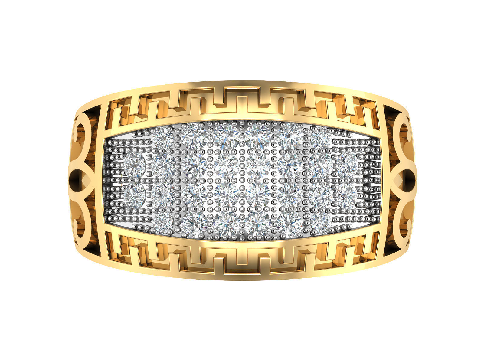 Women Ring  Render 3dm STL OBJ FBX Details 3D print model_14