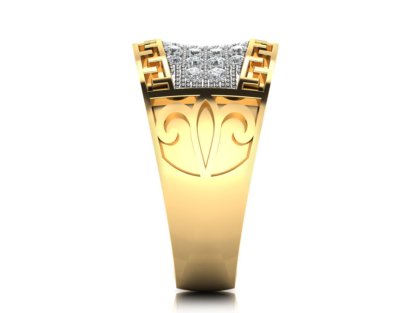 Women Ring  Render 3dm STL OBJ FBX Details 3D print model_10