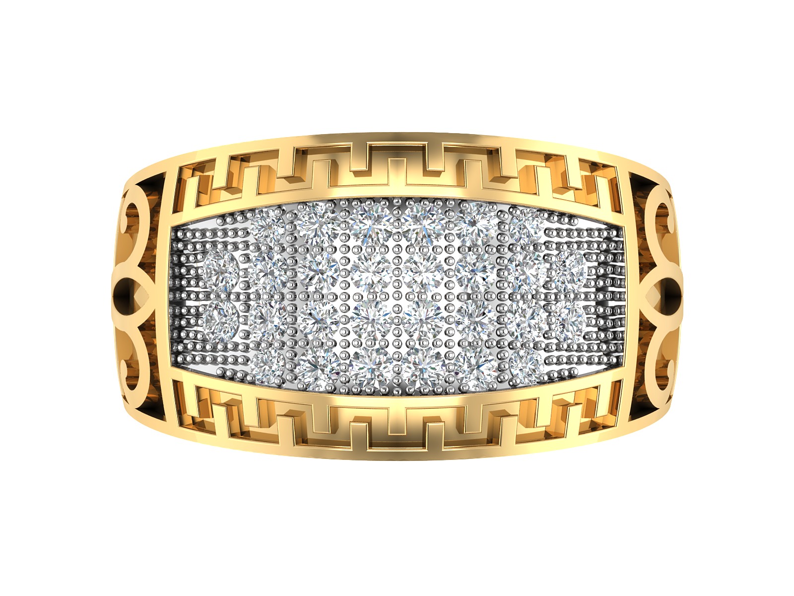 Women Ring  Render 3dm STL OBJ FBX Details 3D print model_15