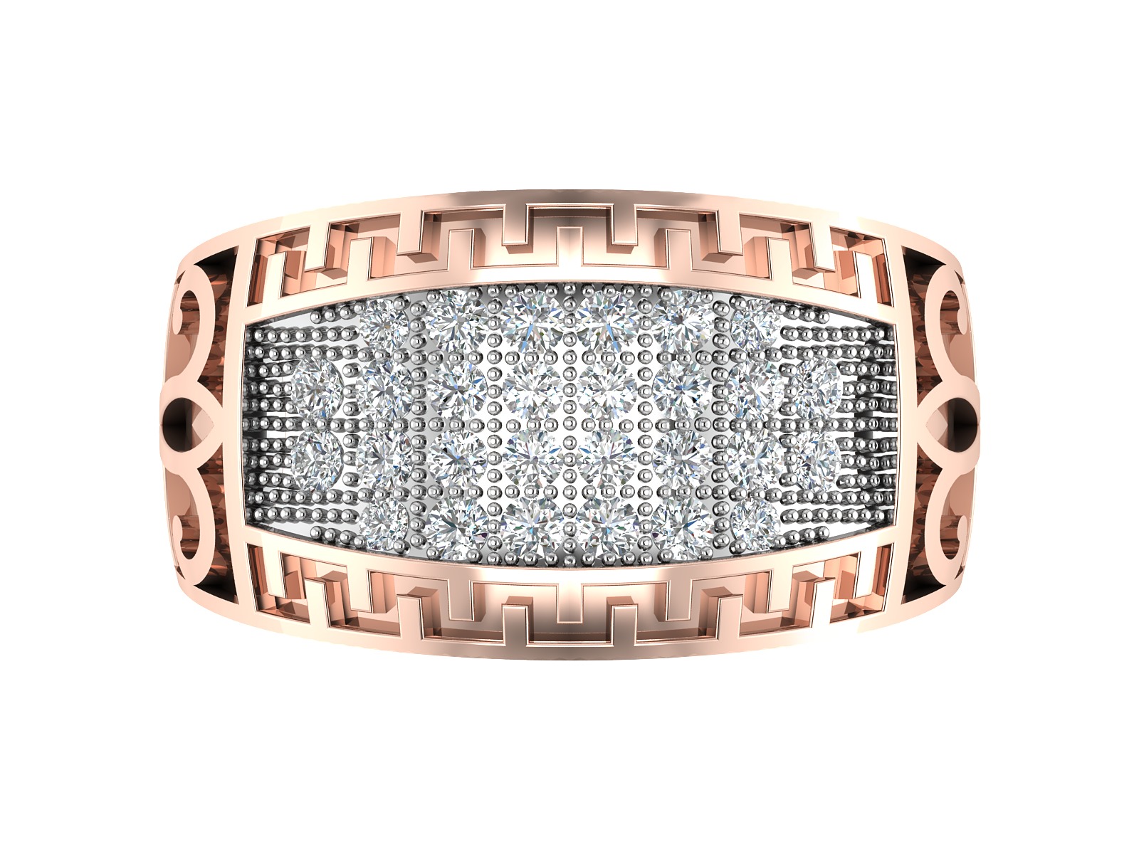 Women Ring  Render 3dm STL OBJ FBX Details 3D print model_13