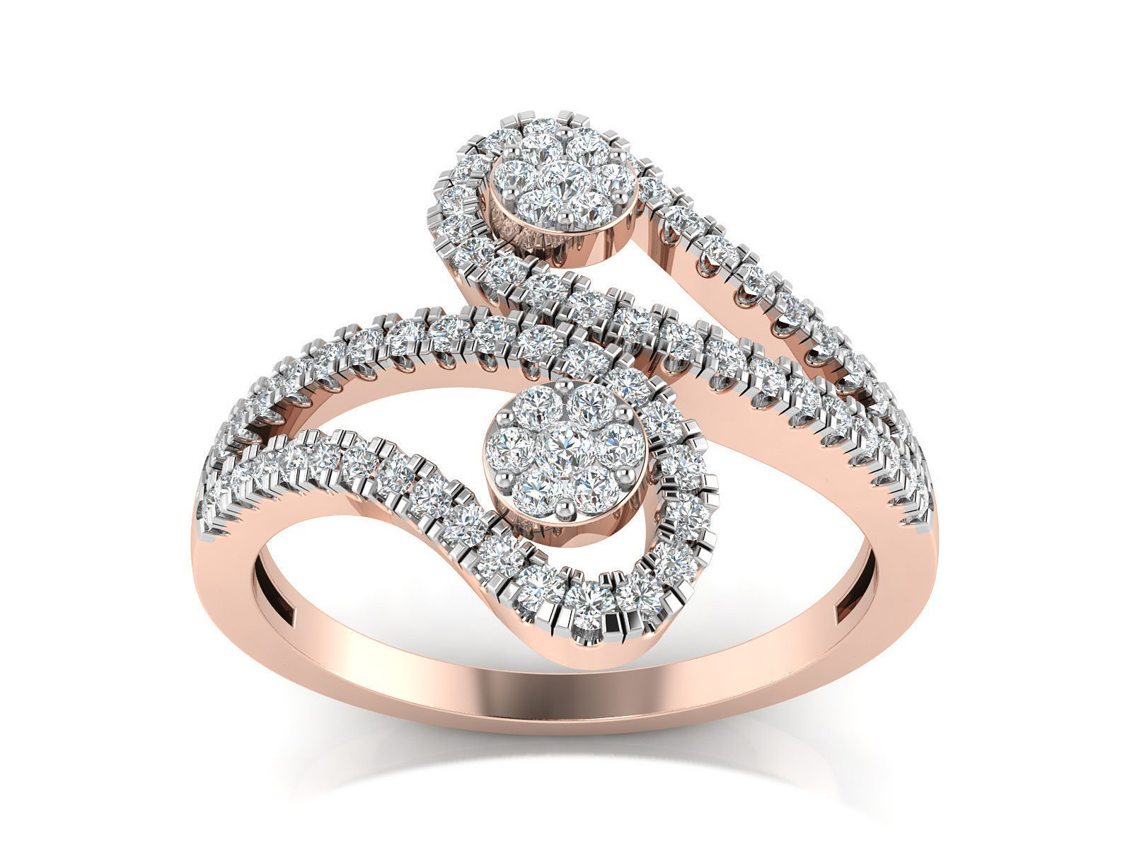 Women Ring  Render 3dm STL OBJ FBX Details 3D print model_1