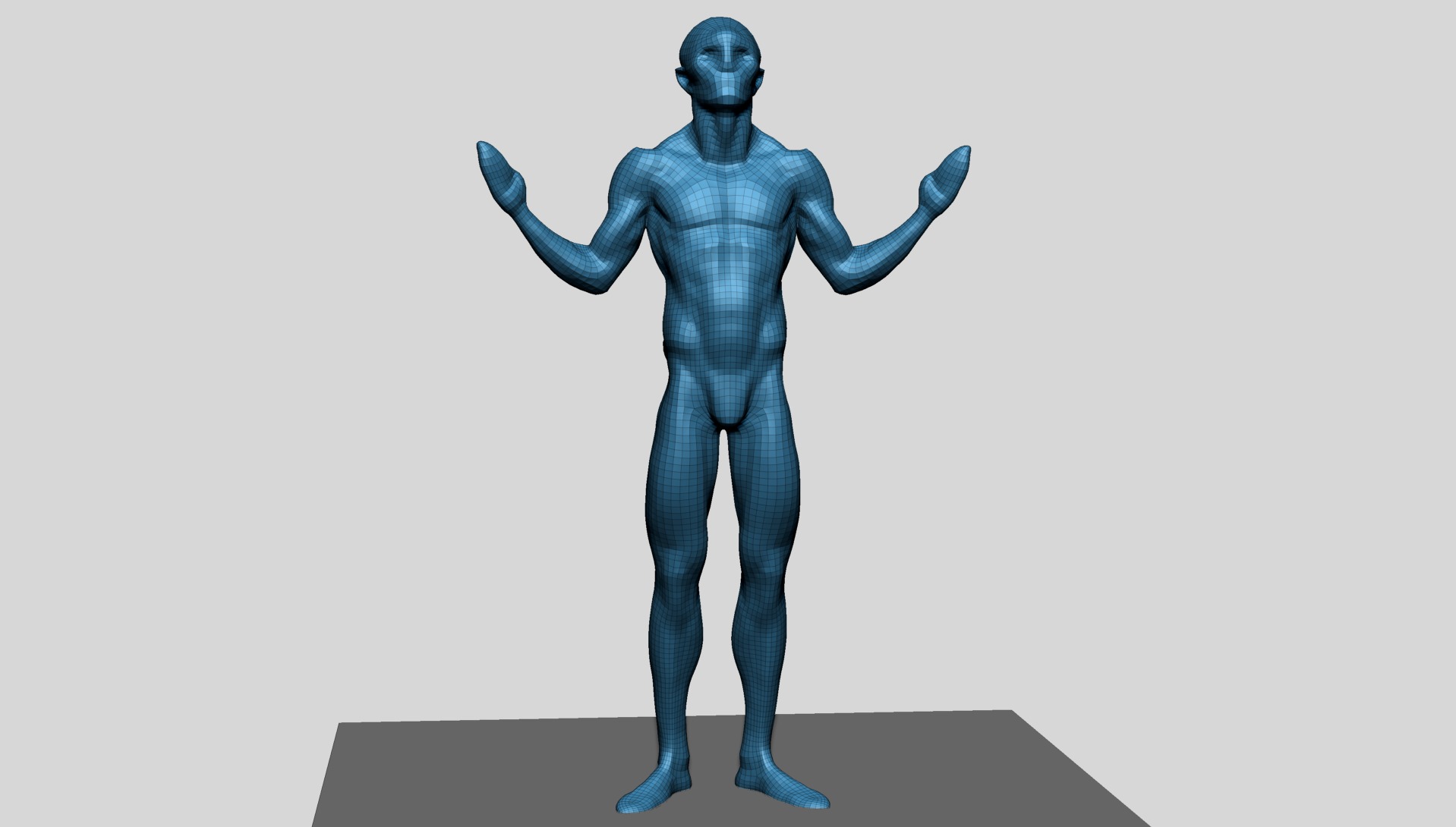Creature Body Form F 3D model_13