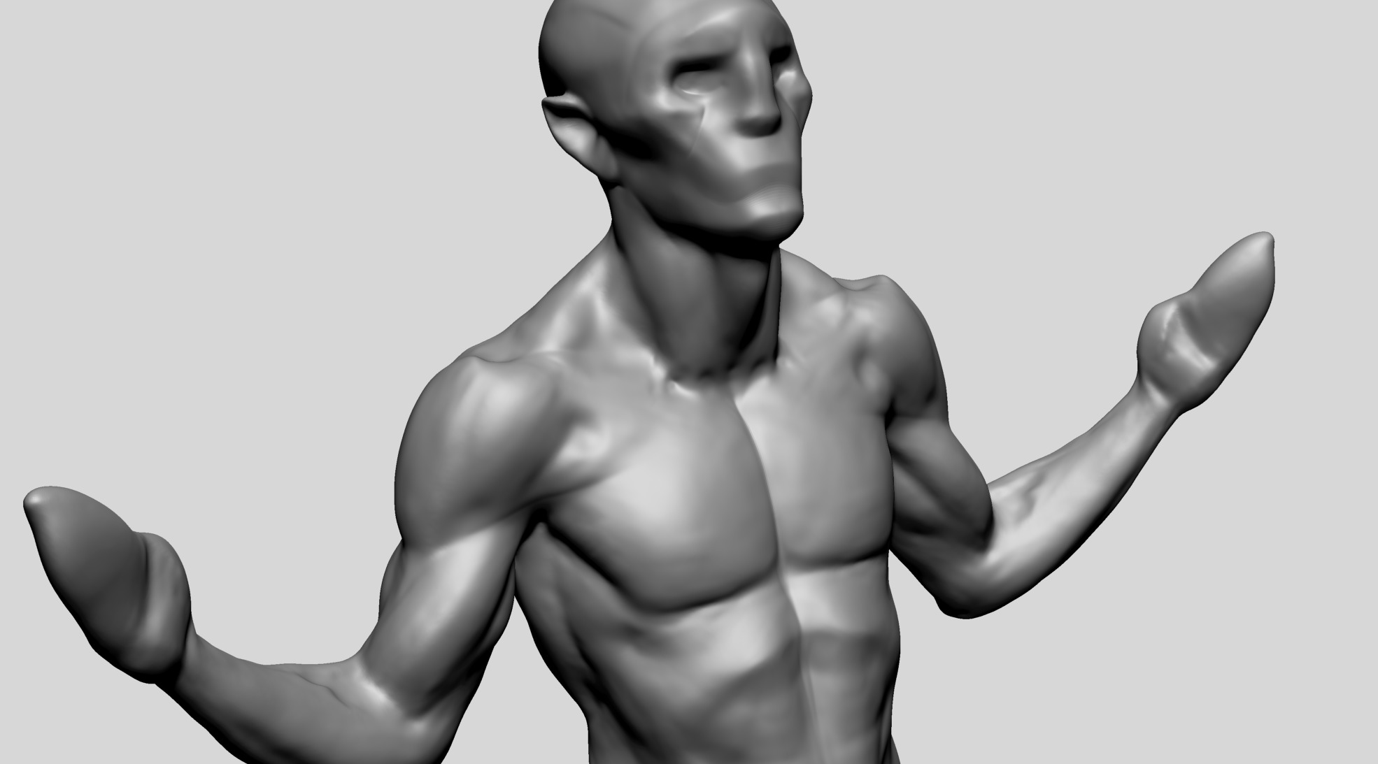 Creature Body Form F 3D model_11
