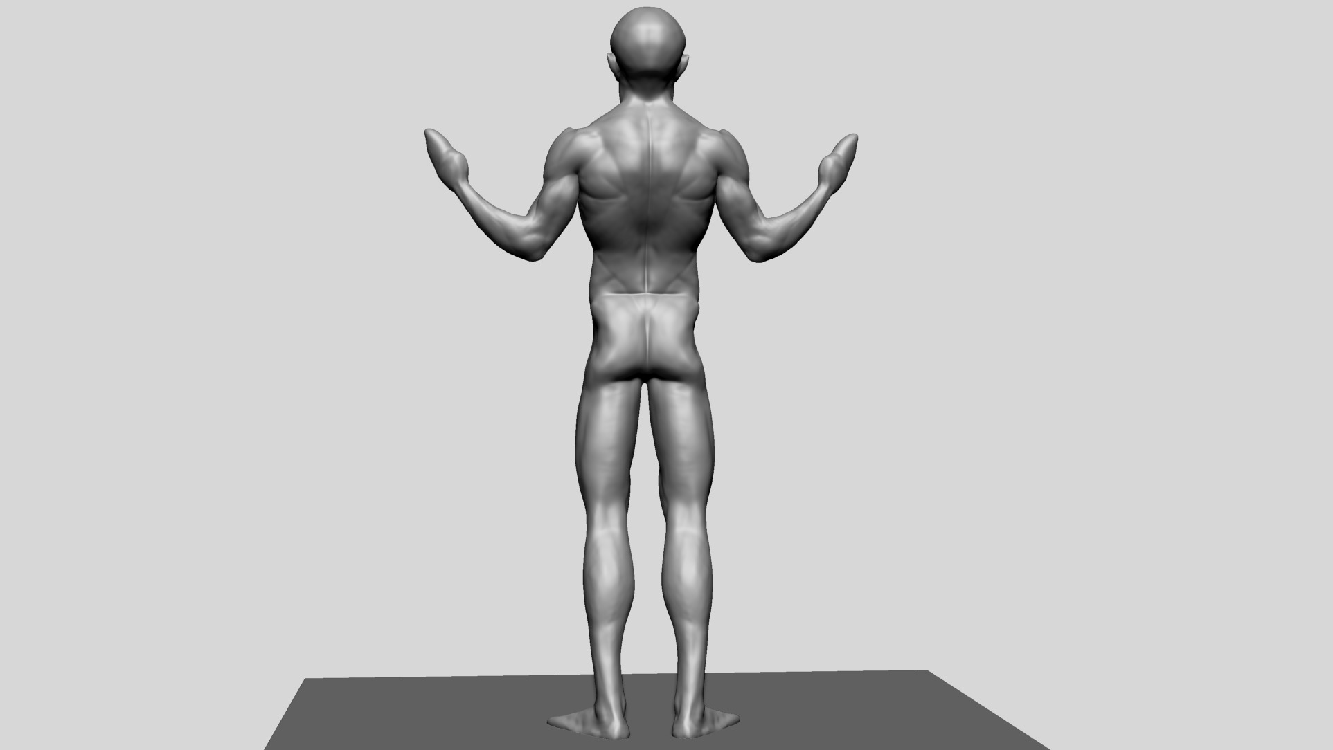 Creature Body Form F 3D model_5