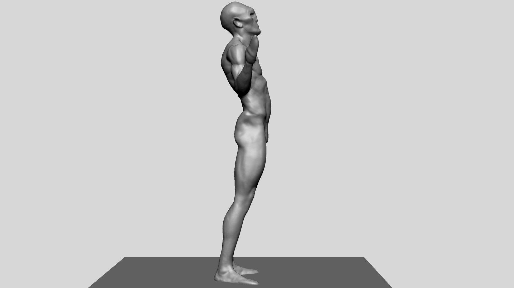 Creature Body Form F 3D model_4
