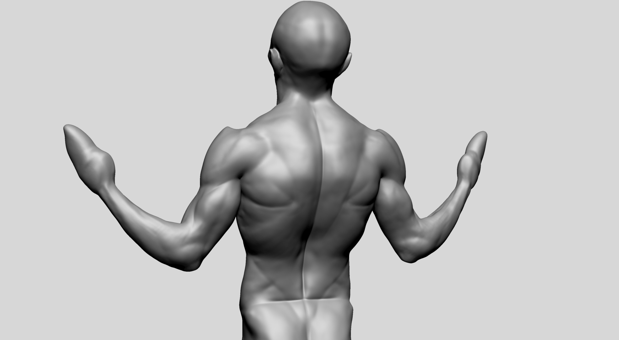 Creature Body Form F 3D model_10