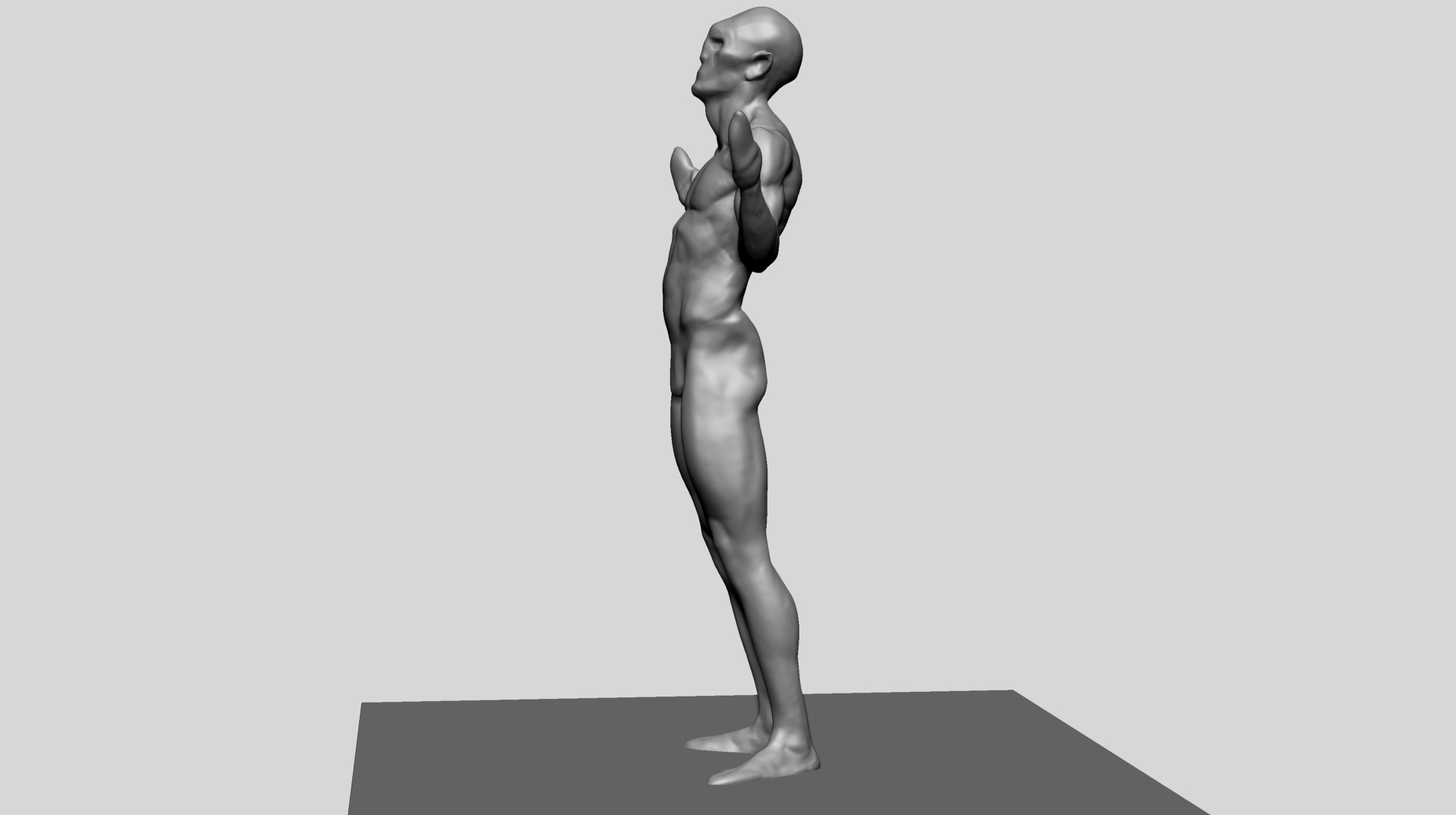 Creature Body Form F 3D model_6