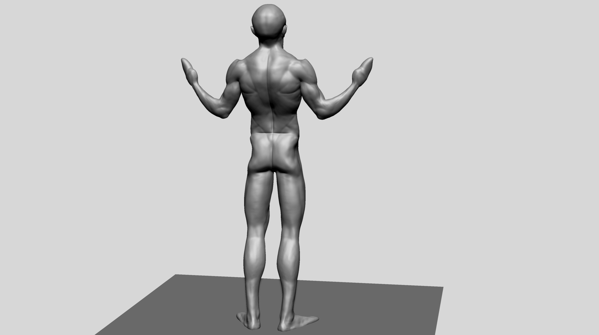 Creature Body Form F 3D model_2