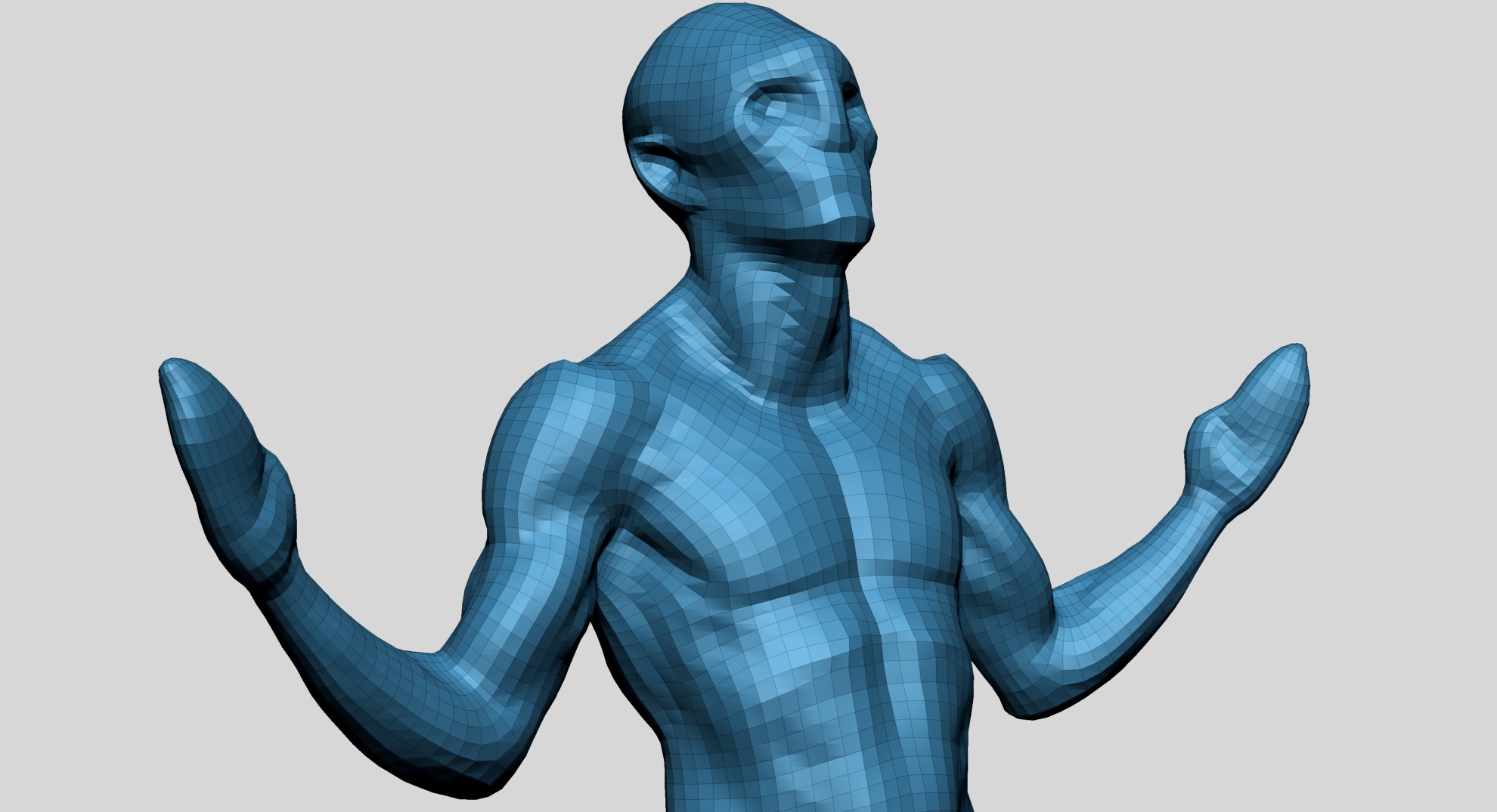 Creature Body Form F 3D model_12