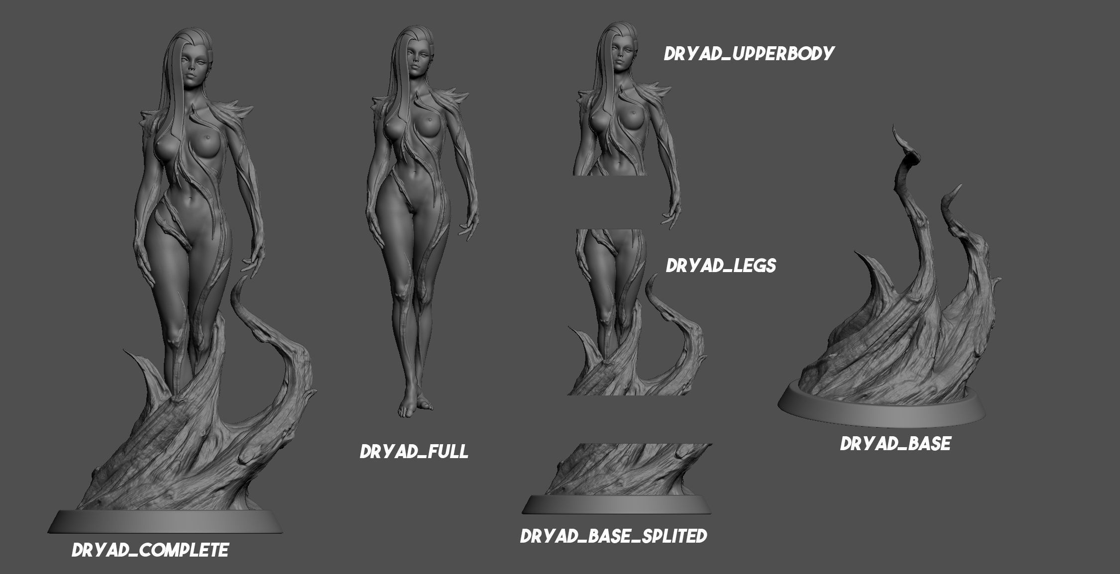Dryad 3D print model_2