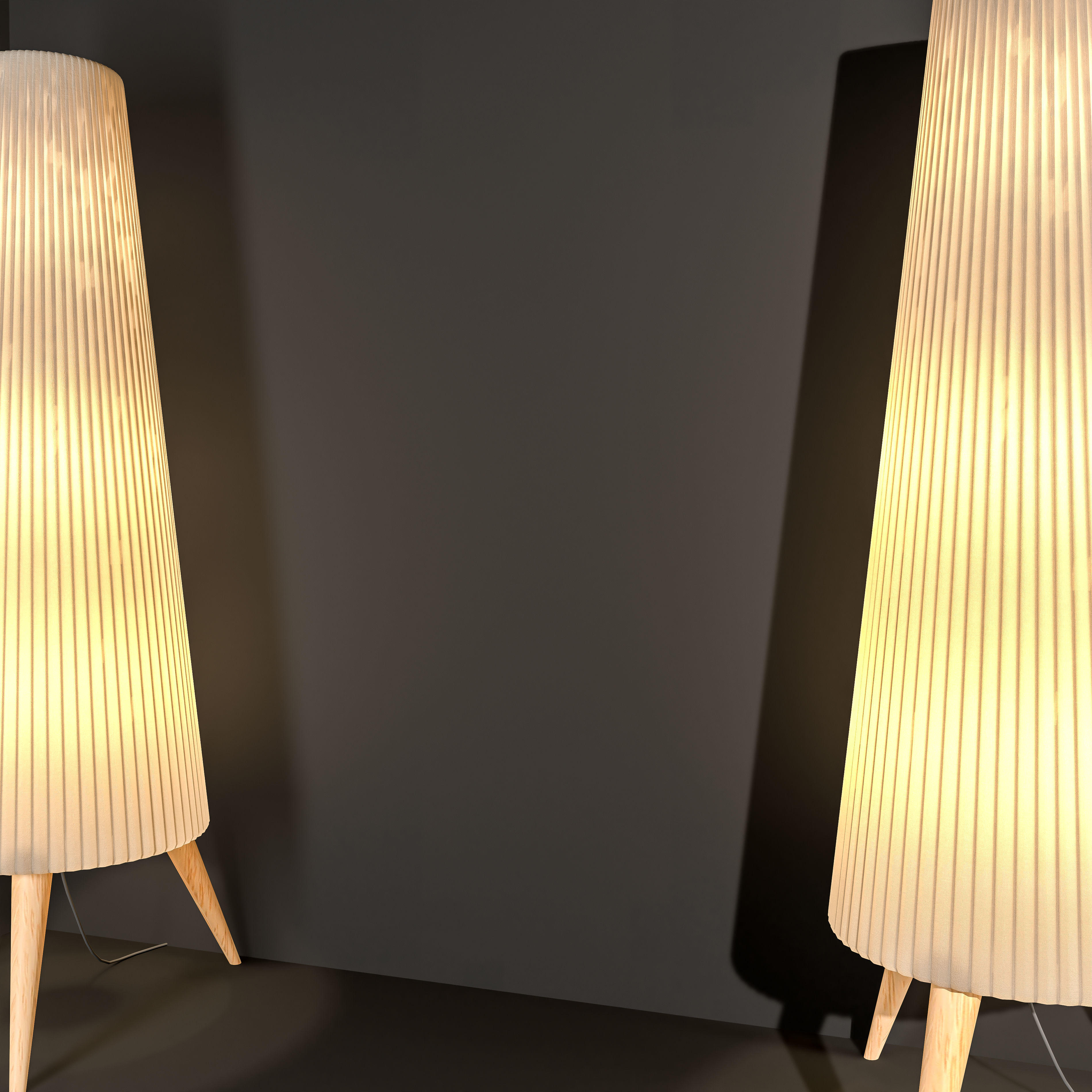 OKENSAND Floor lamp beach white Ikea 3D model | CGTrader