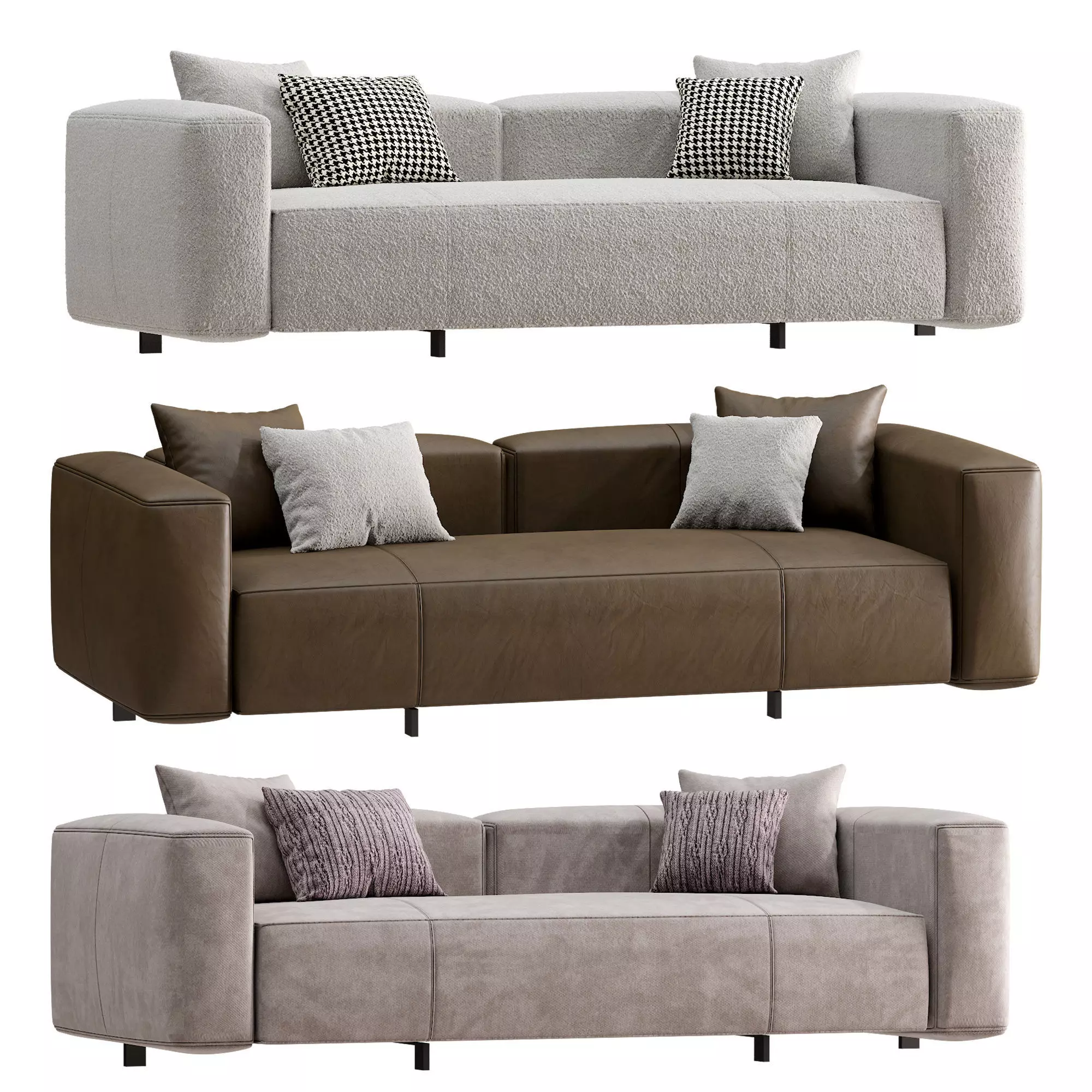 Yves Sofa 3D model_0