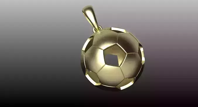 soccer ball pendant 3D print model