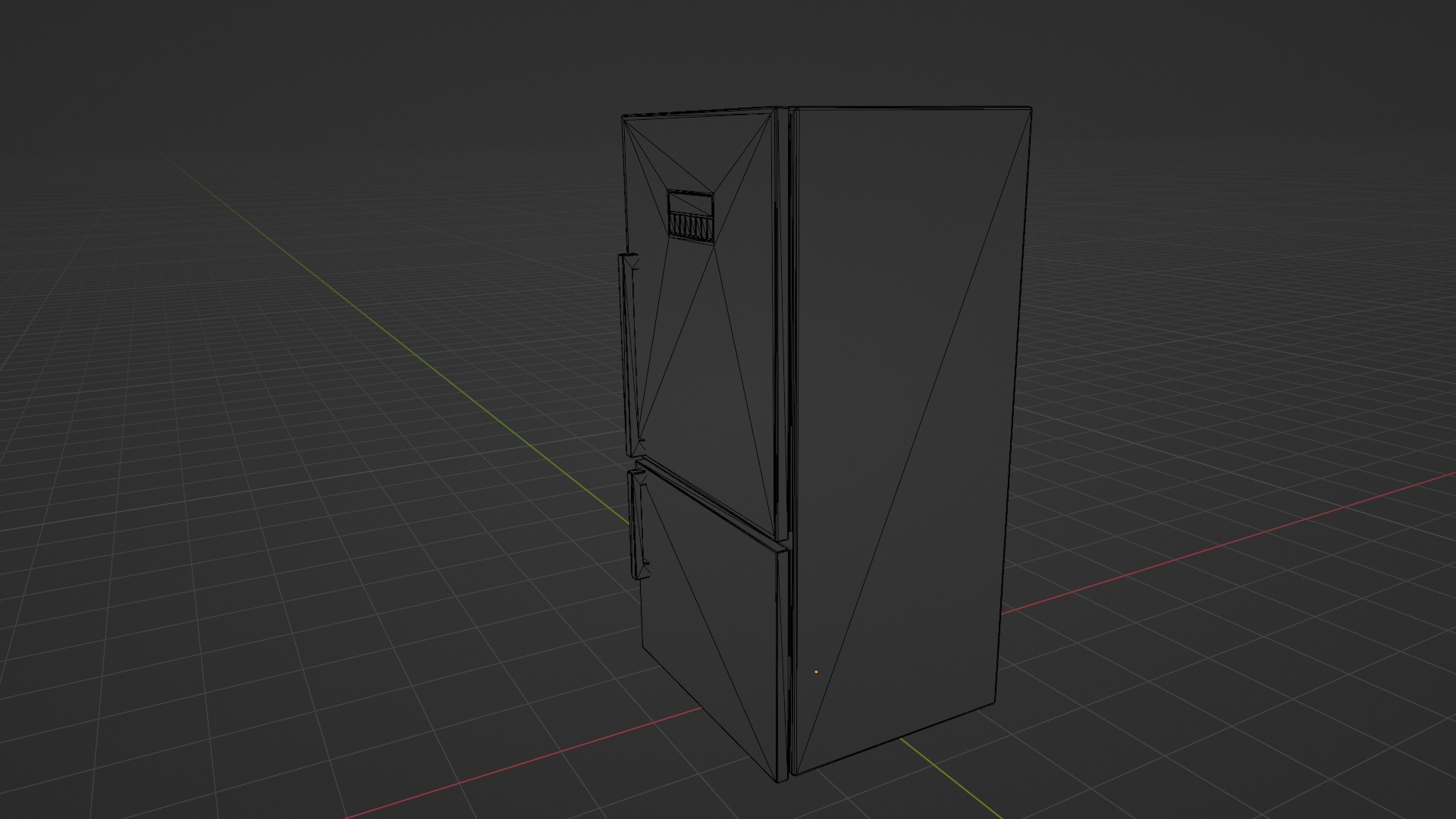 3D Refrigerator Model Low-poly 3D model_12