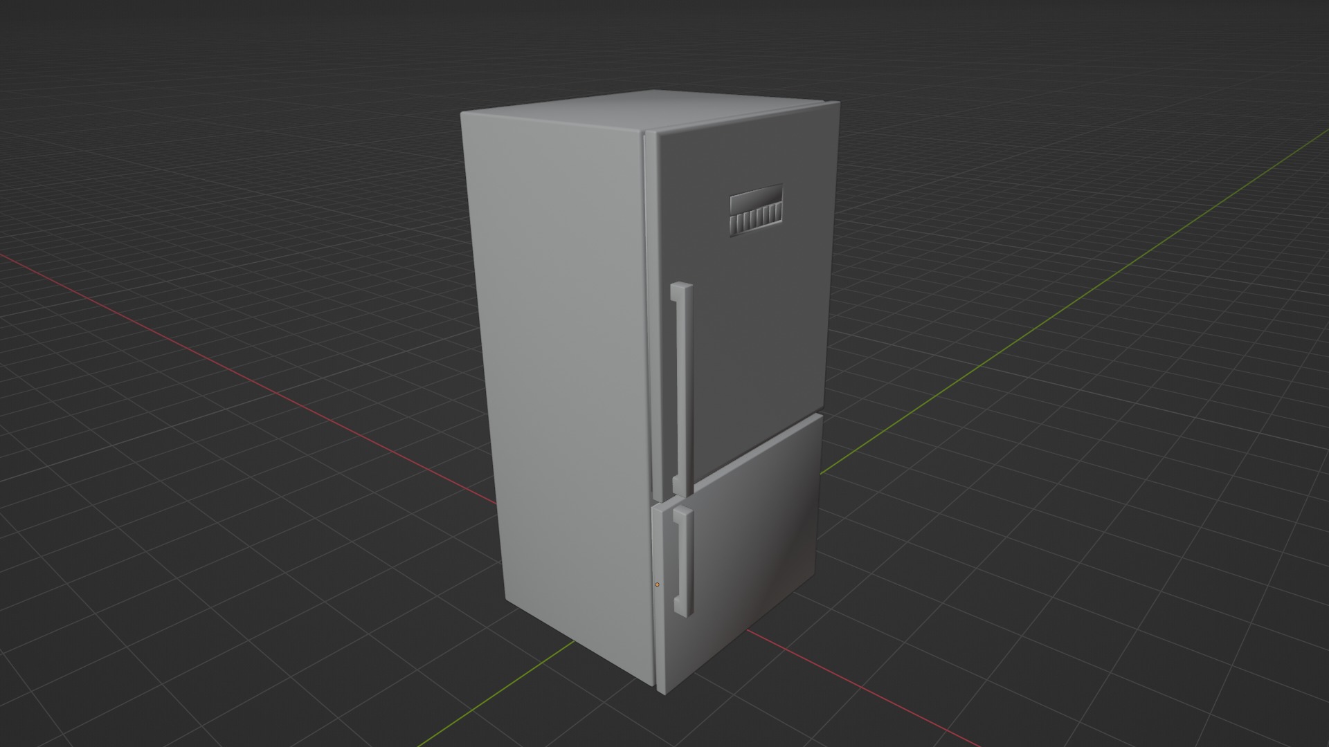 3D Refrigerator Model Low-poly 3D model_10