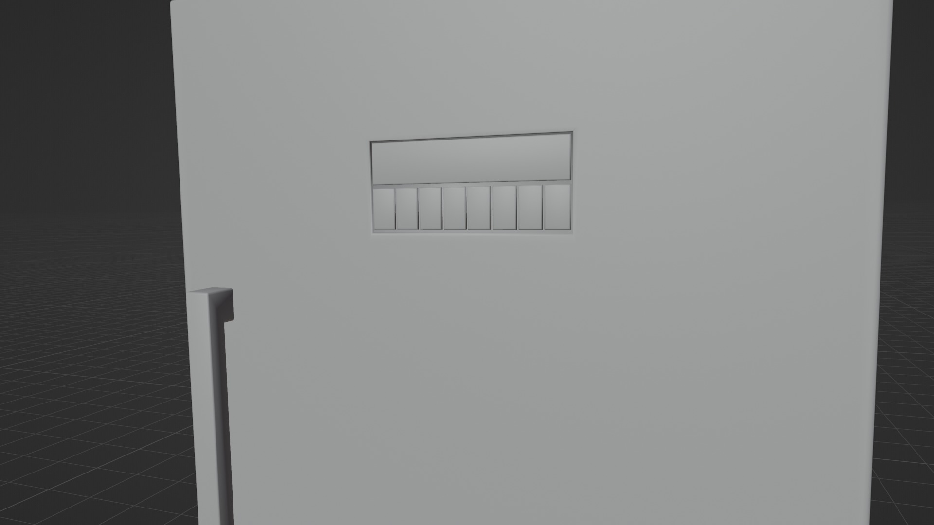 3D Refrigerator Model Low-poly 3D model_8