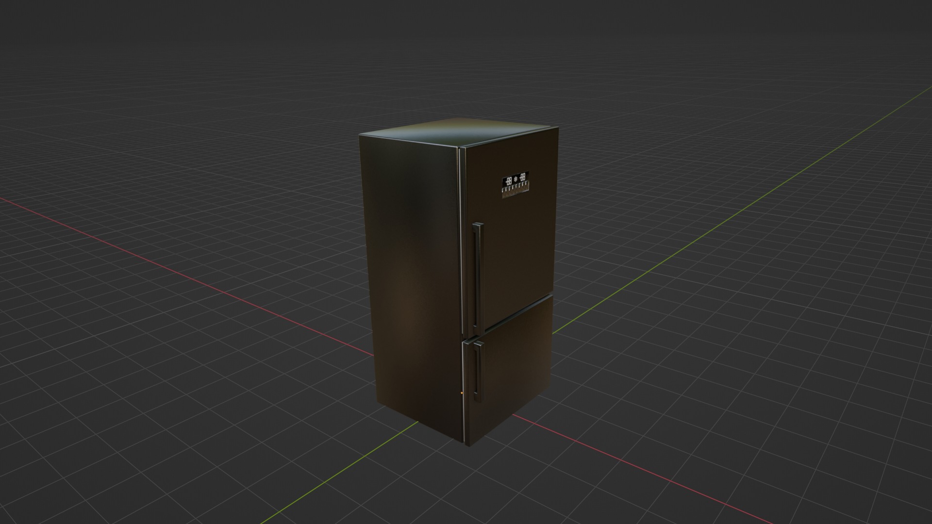 3D Refrigerator Model Low-poly 3D model_6
