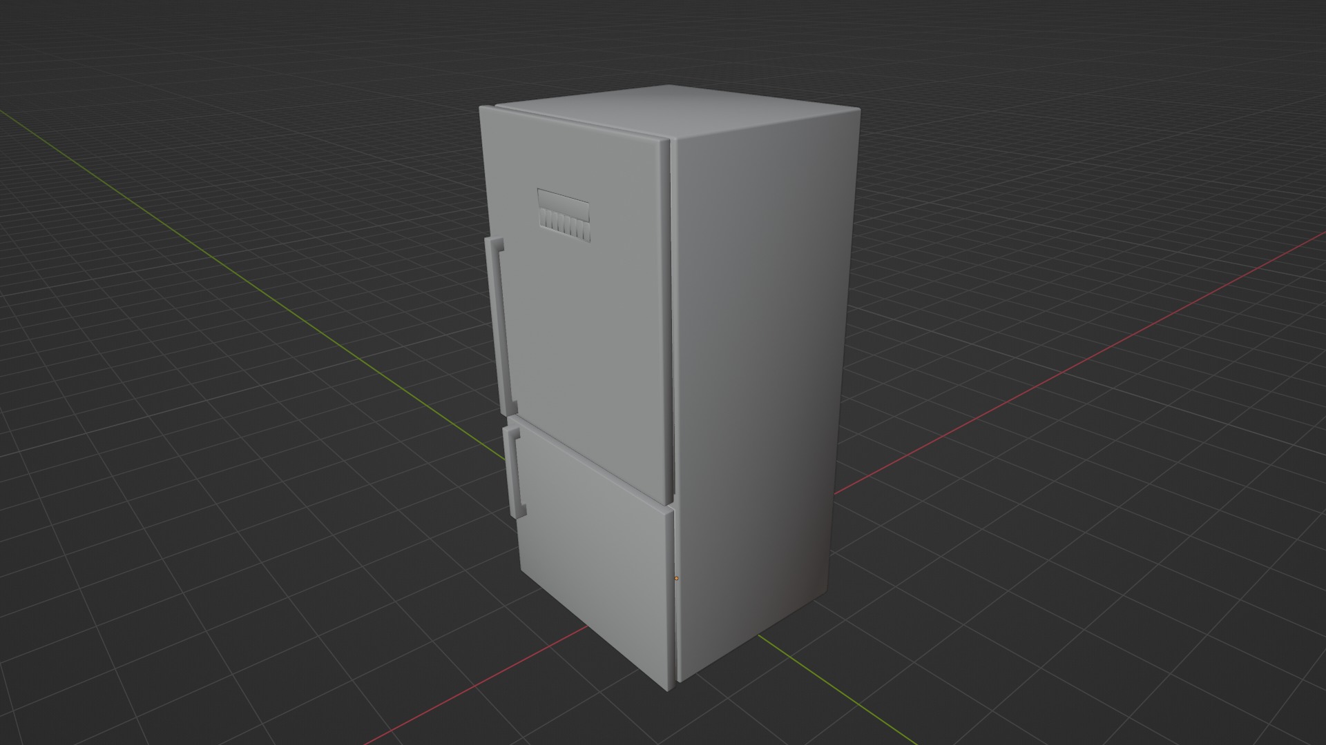 3D Refrigerator Model Low-poly 3D model_9