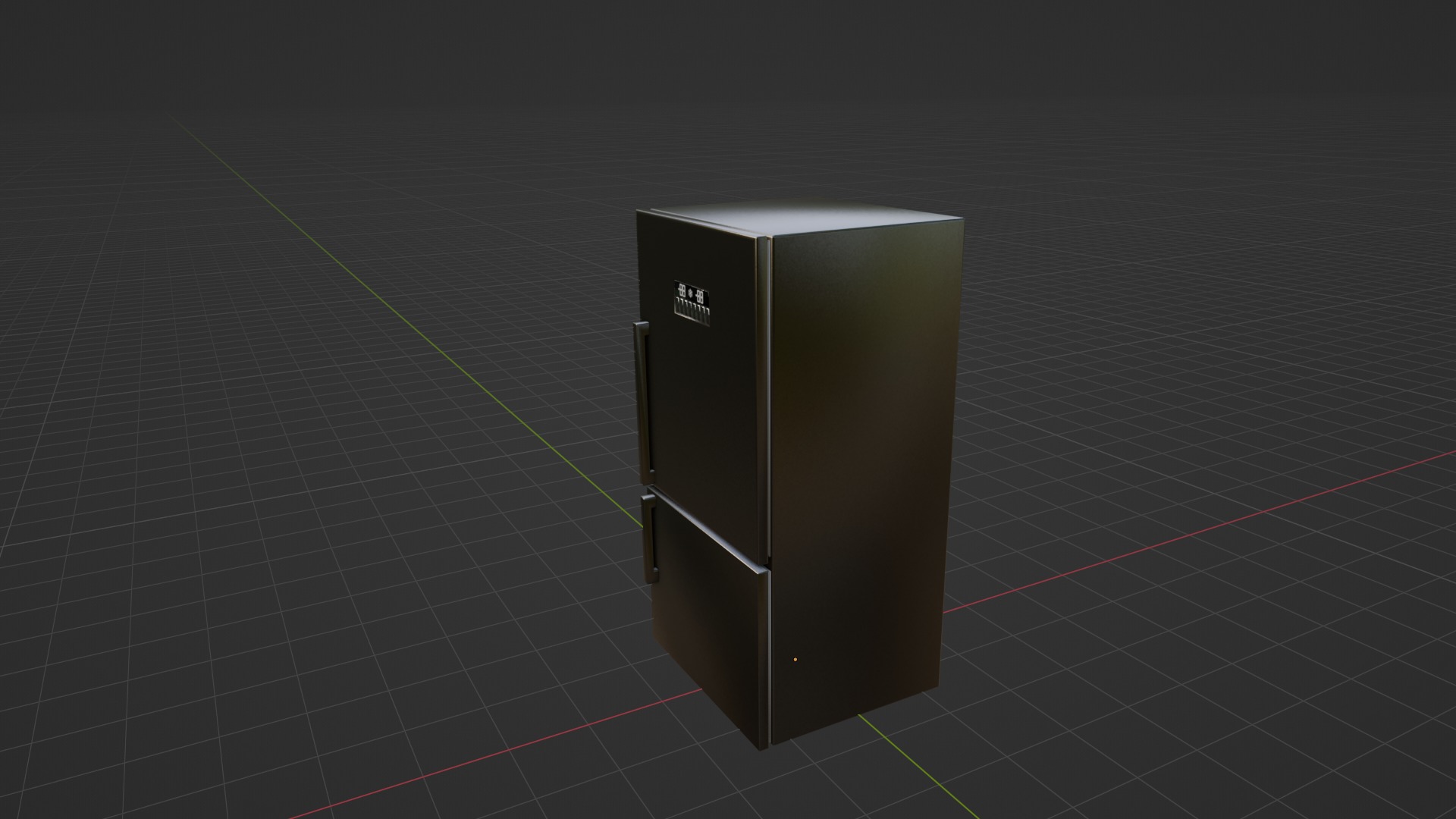 3D Refrigerator Model Low-poly 3D model_5