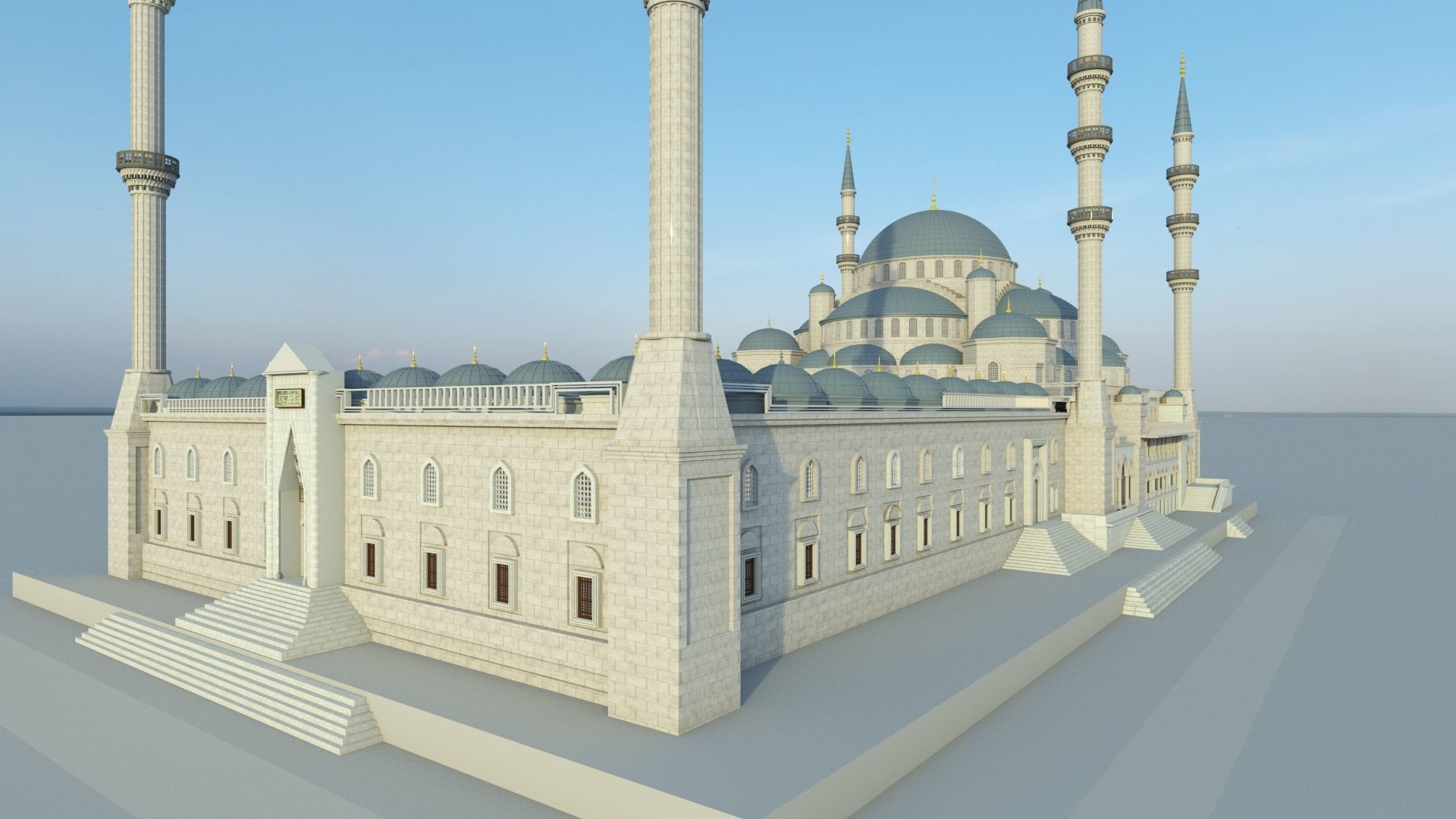 Blue Mosque  3D model_5