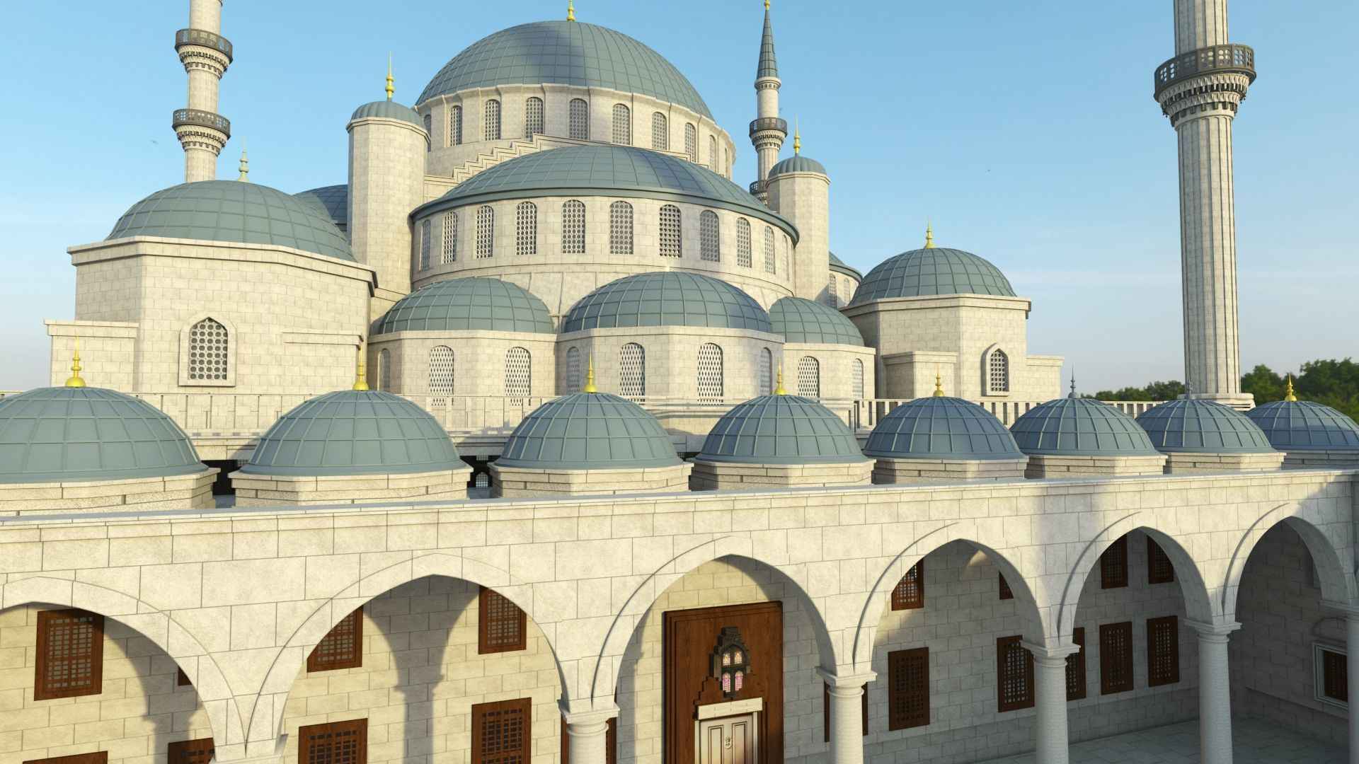 Blue Mosque  3D model_3
