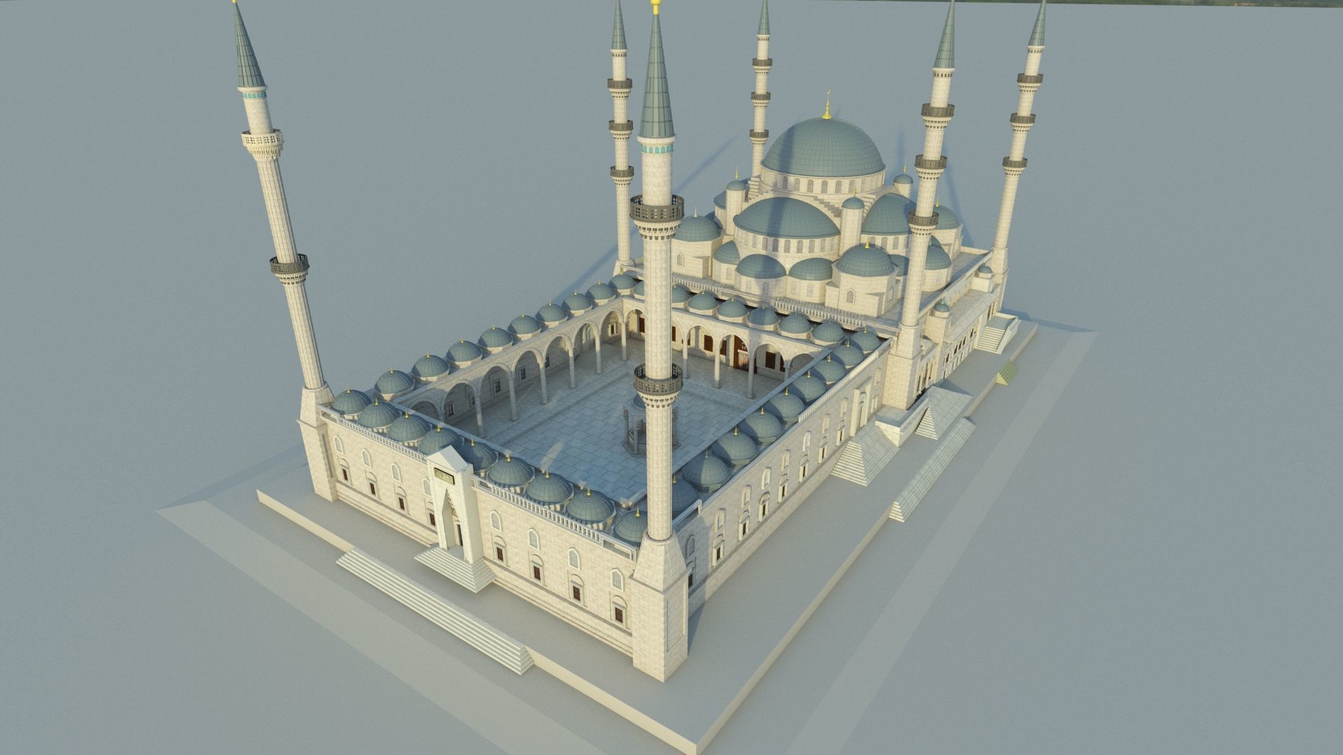 Blue Mosque  3D model_1
