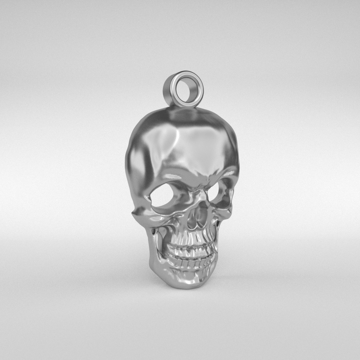 Skull Pendant 3D print model_1