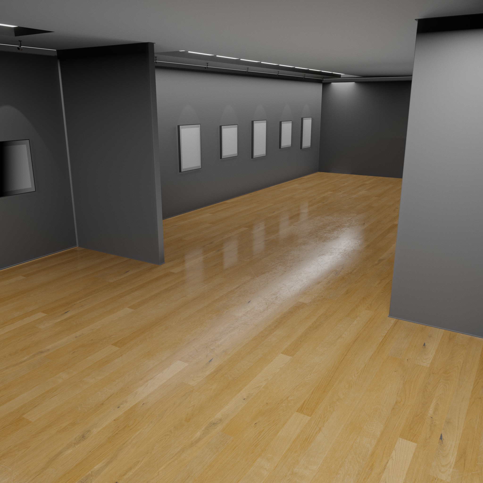 ART GALLERY Museum Interior Office 3D model_5