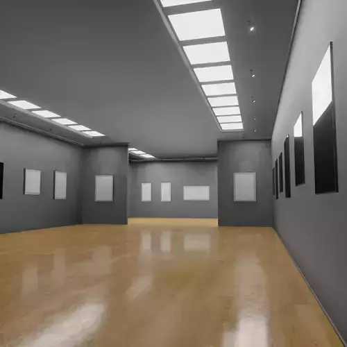 ART GALLERY Museum Interior Office 3D model