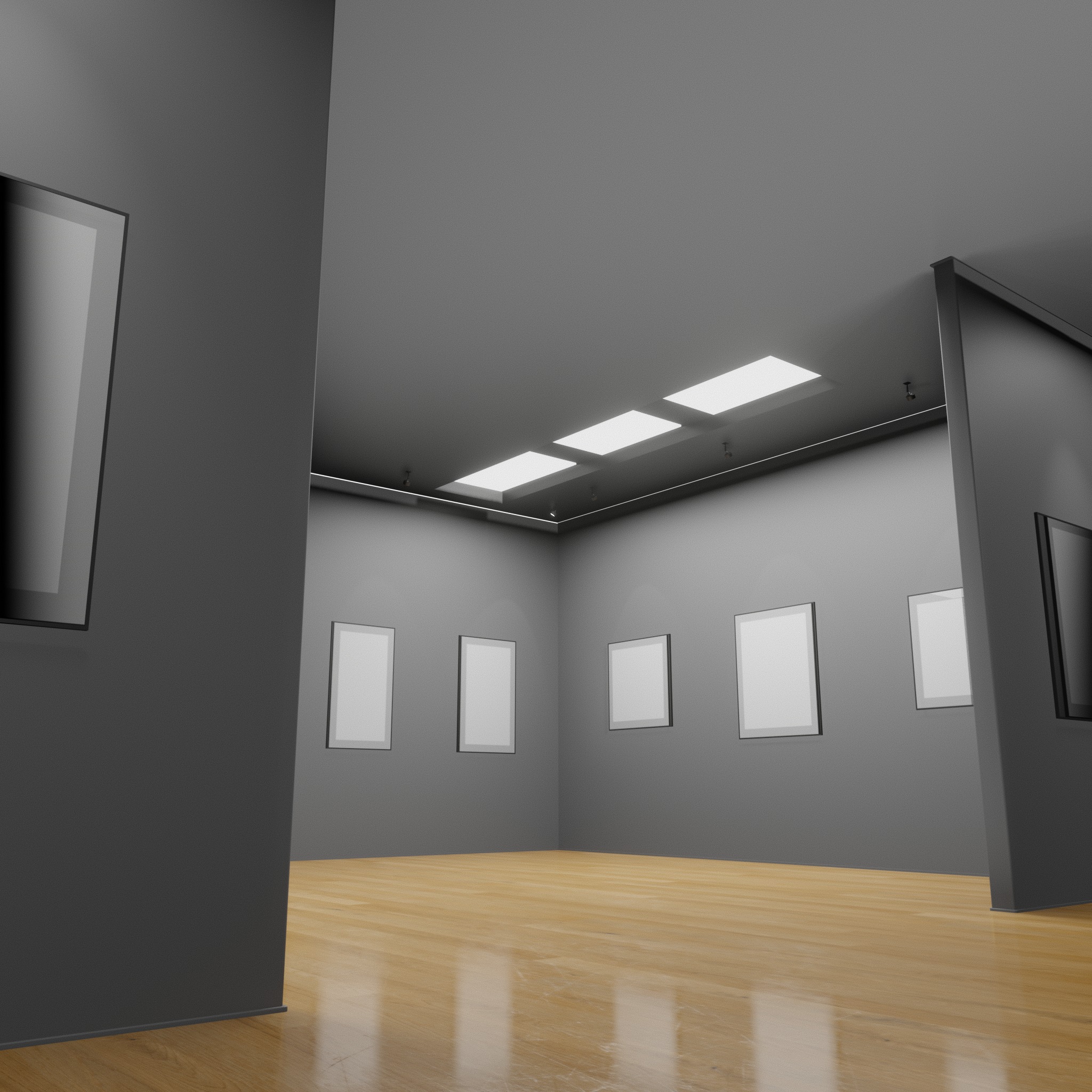 ART GALLERY Museum Interior Office 3D model_2