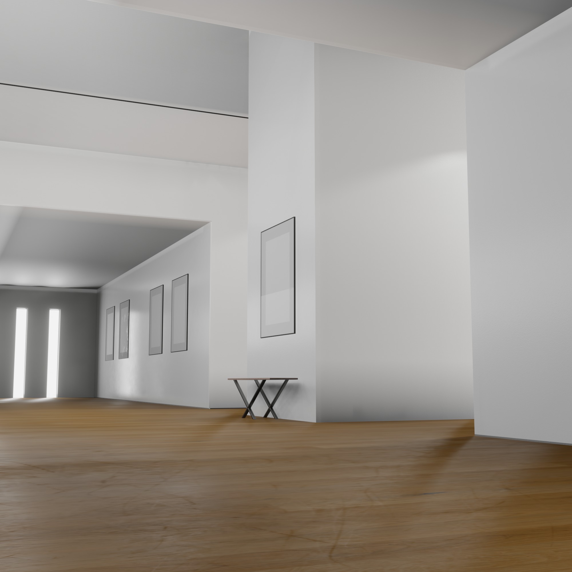 ART GALLERY Museum Interior 3D model_3