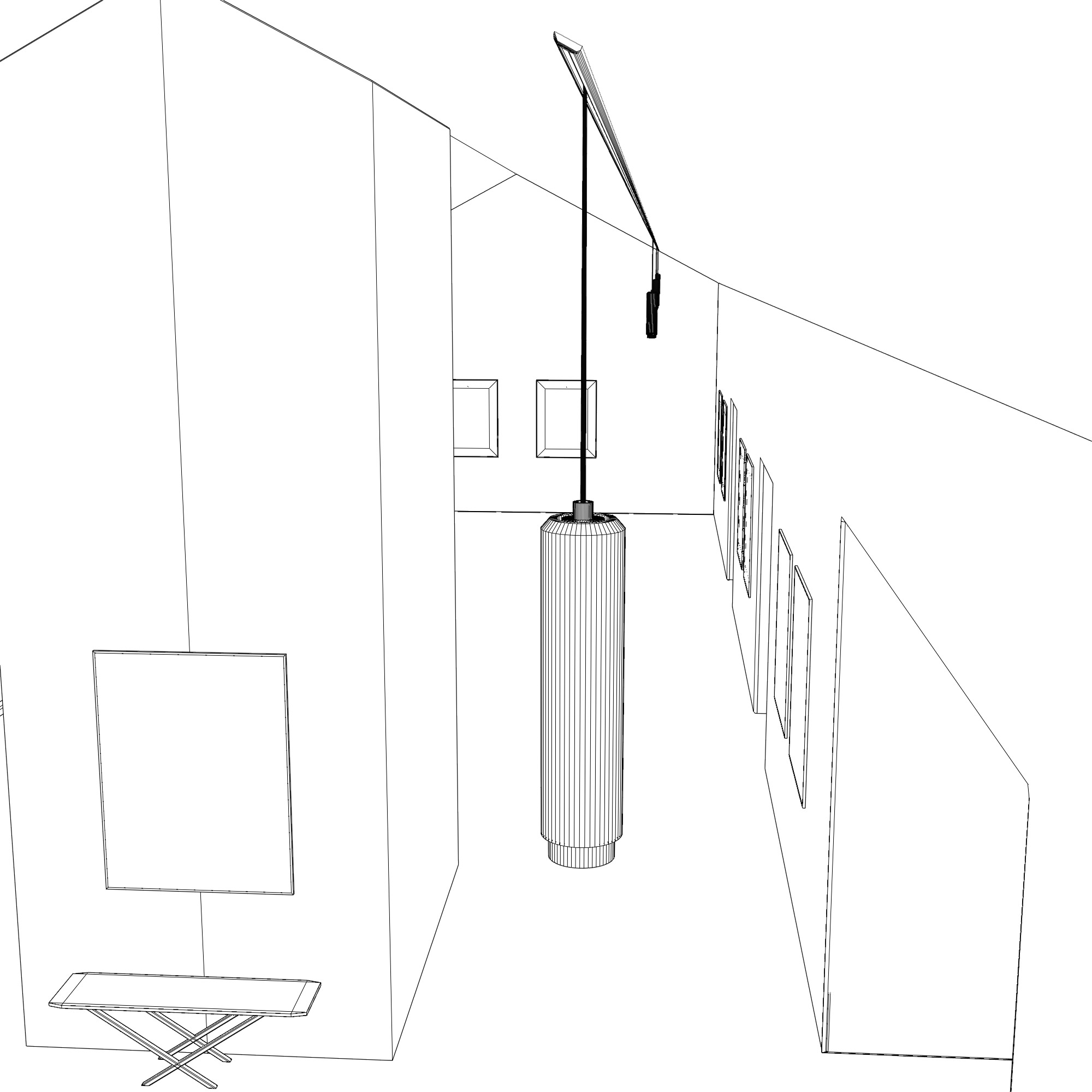 ART GALLERY Museum Interior 3D model_8