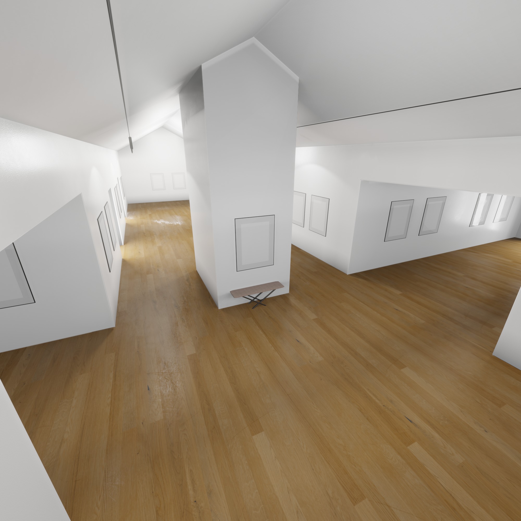 ART GALLERY Museum Interior 3D model_2