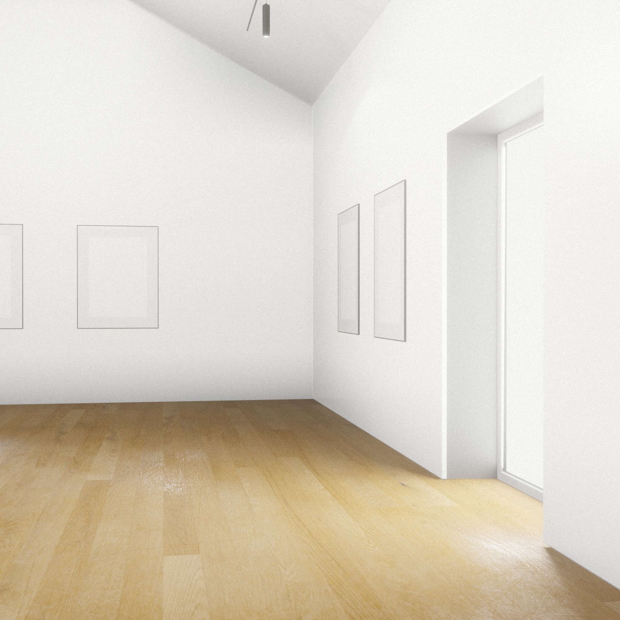 ART GALLERY Museum Interior 3D model_5