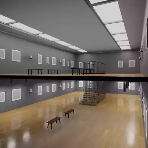 Modern Art Gallery interior 3D model