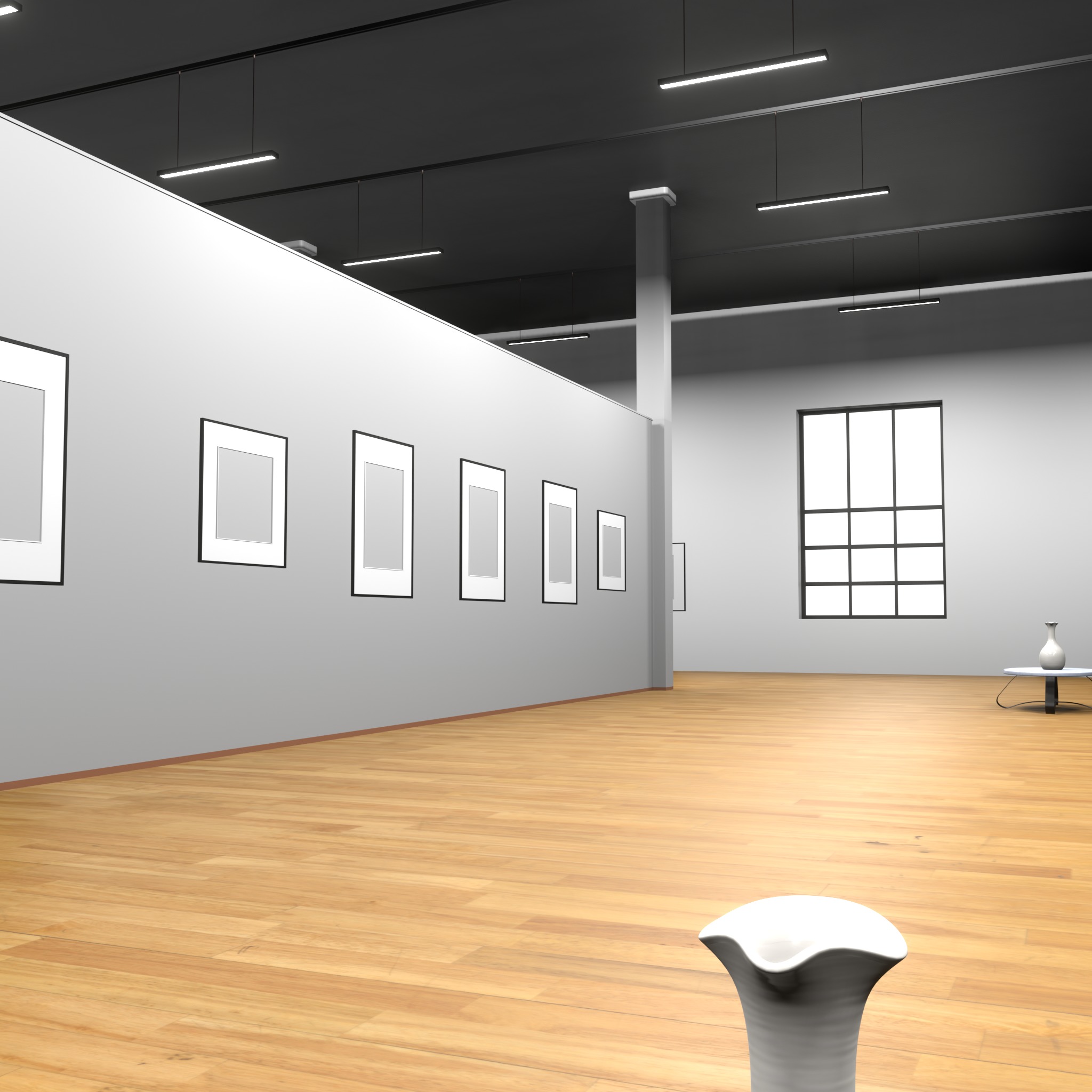 ART GALLERY Museum Interior 3D model 3D model_7
