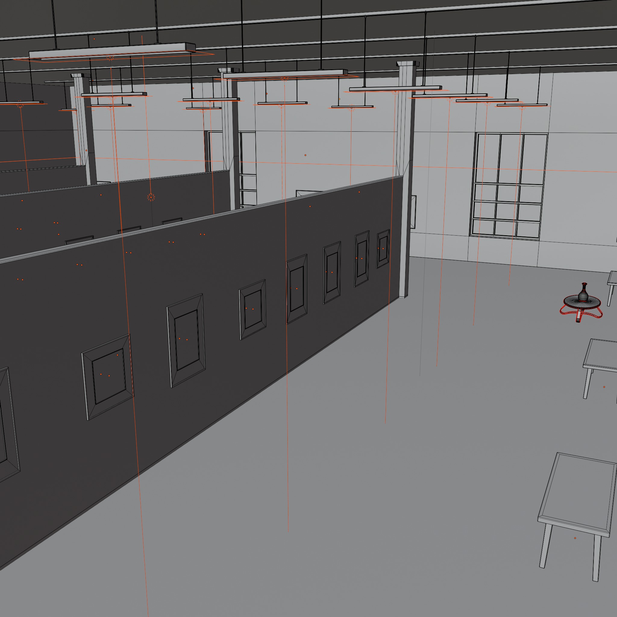 ART GALLERY Museum Interior 3D model 3D model_13