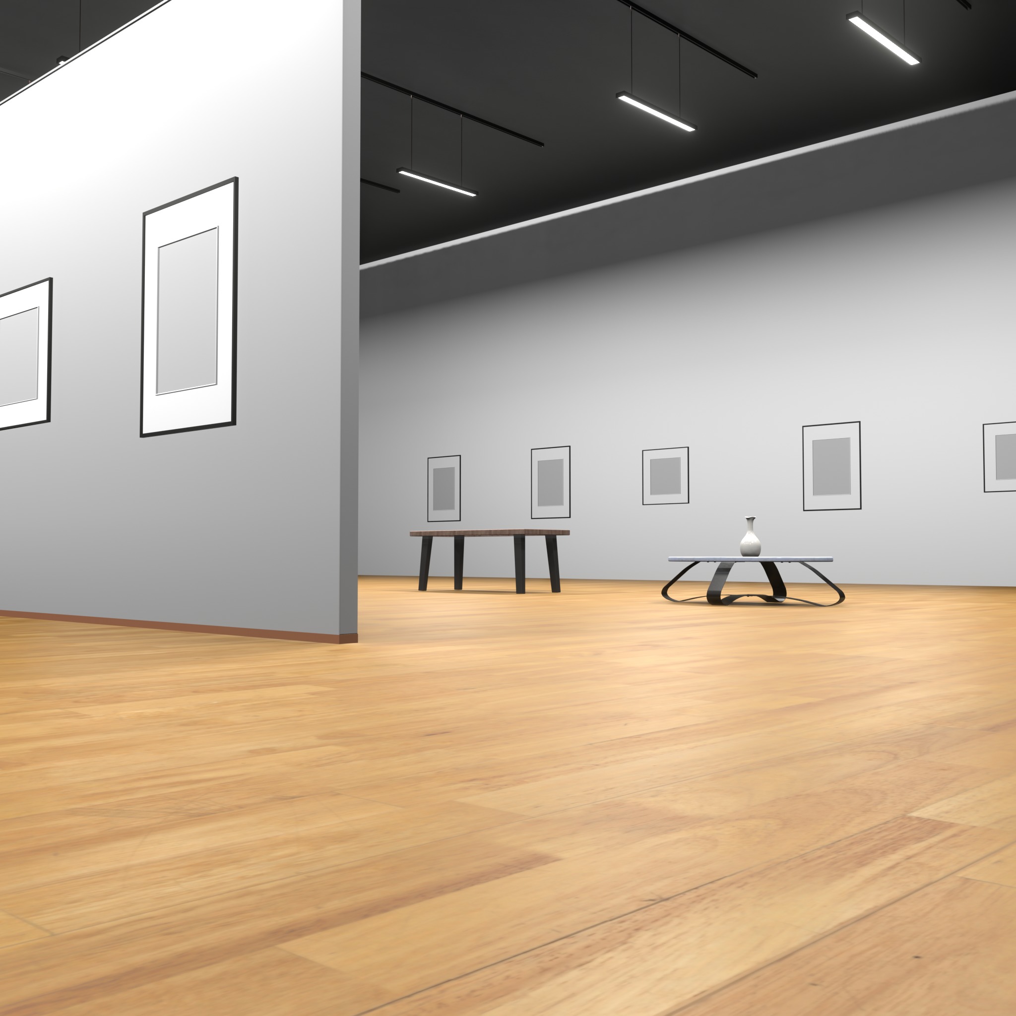ART GALLERY Museum Interior 3D model 3D model_6