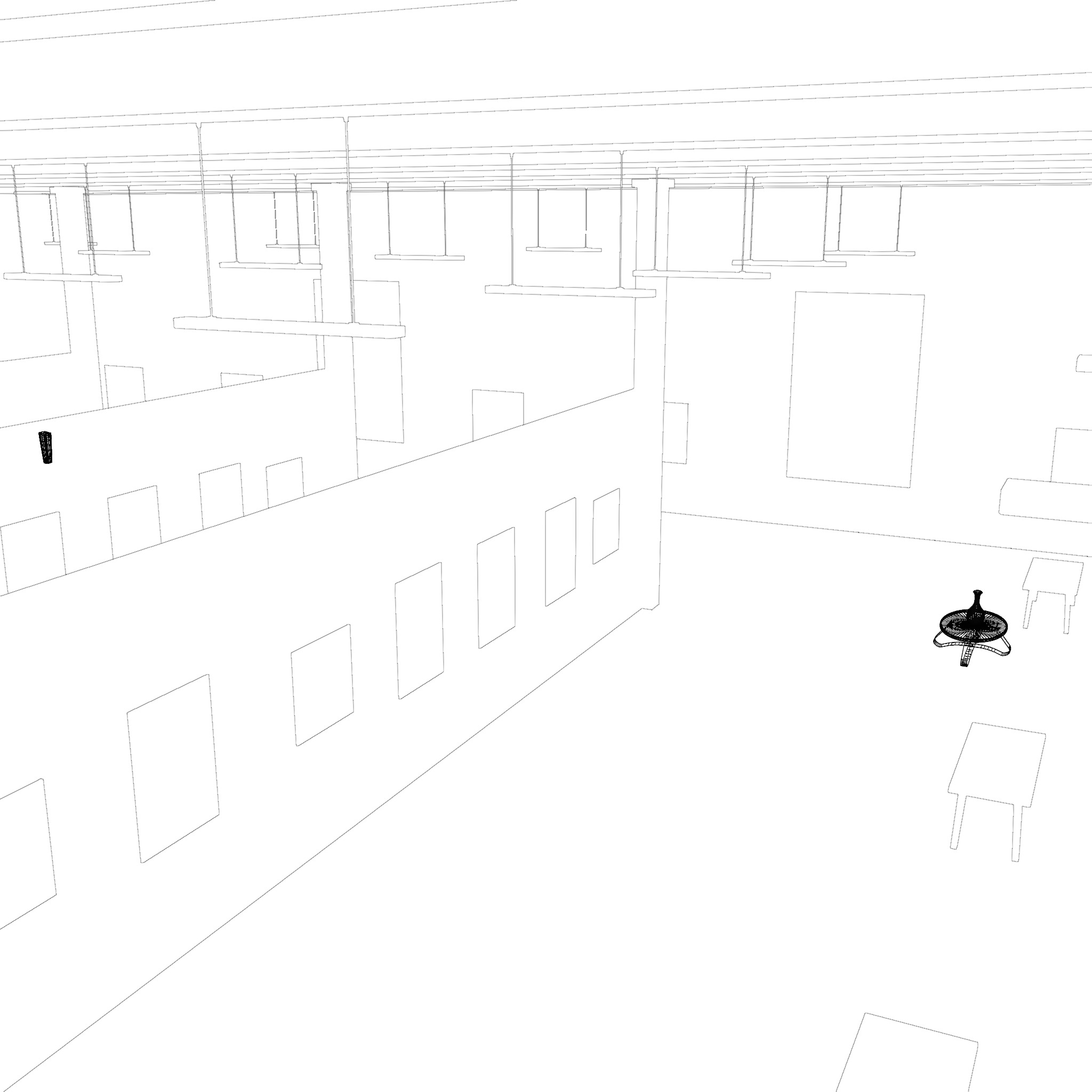 ART GALLERY Museum Interior 3D model 3D model_12