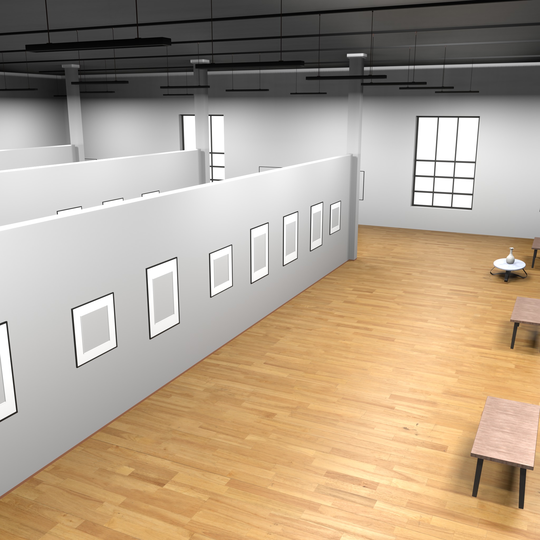 ART GALLERY Museum Interior 3D model 3D model_8
