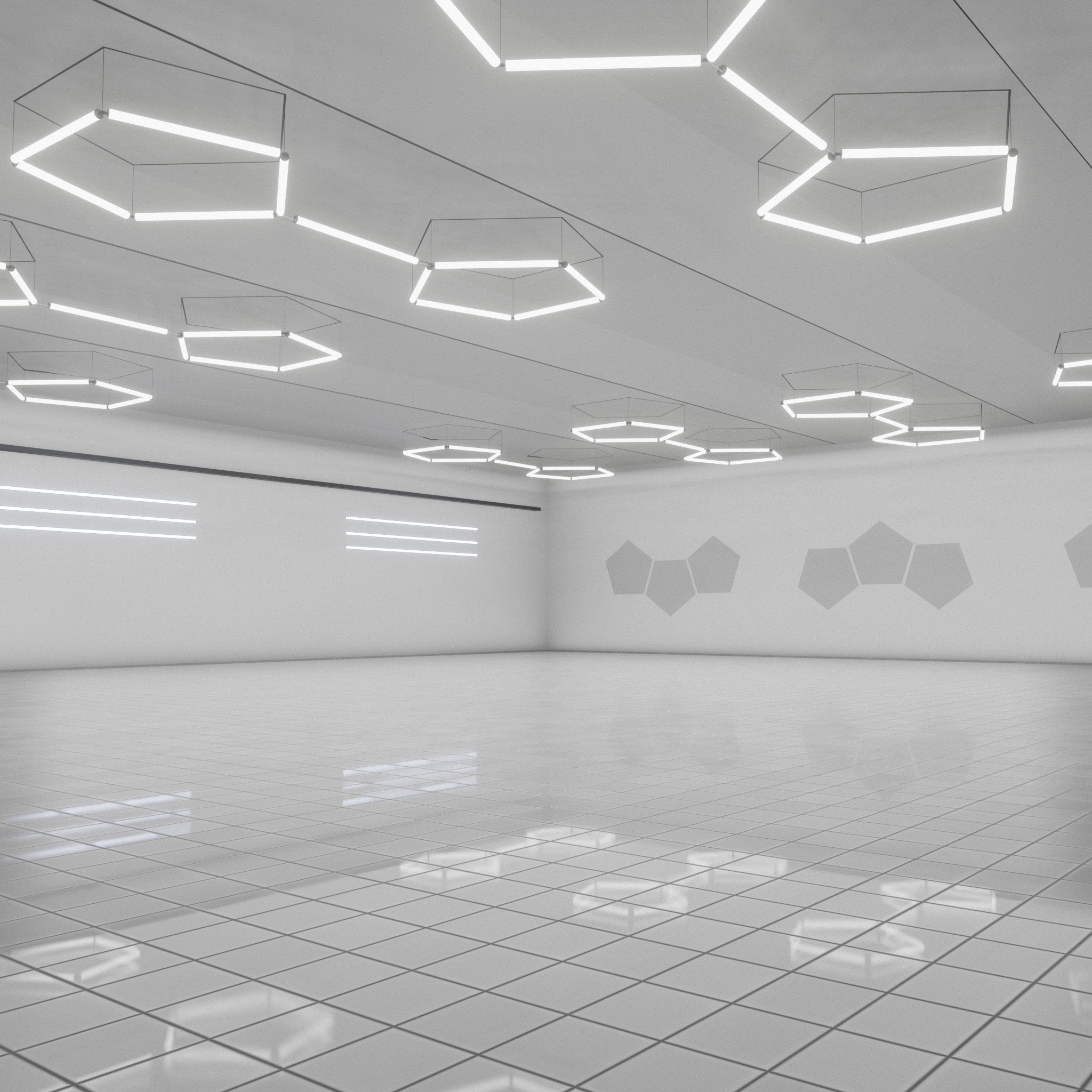 3D SCI-FI ART GALLERY Museum Interior 3D model_1