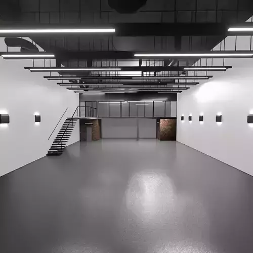Warehouse car studio interior