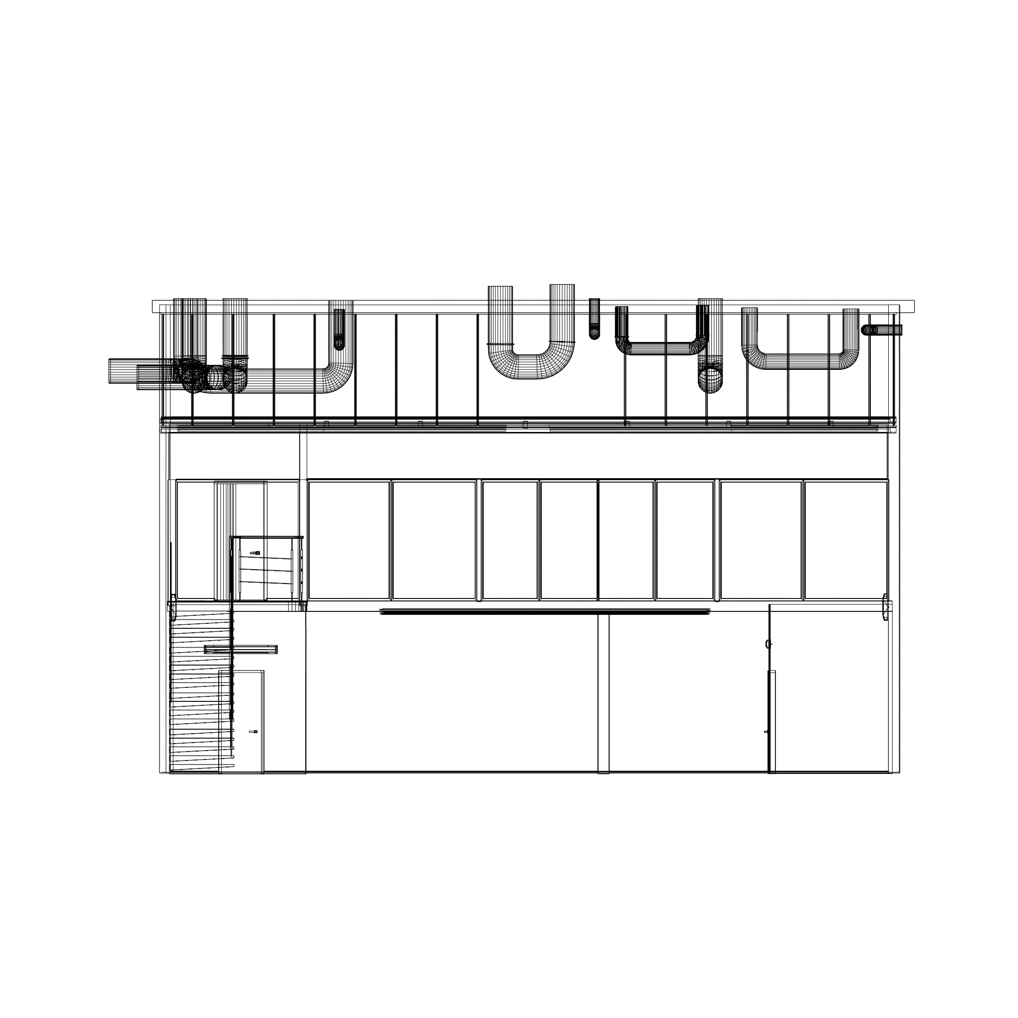 Warehouse car studio interior 3D model_17