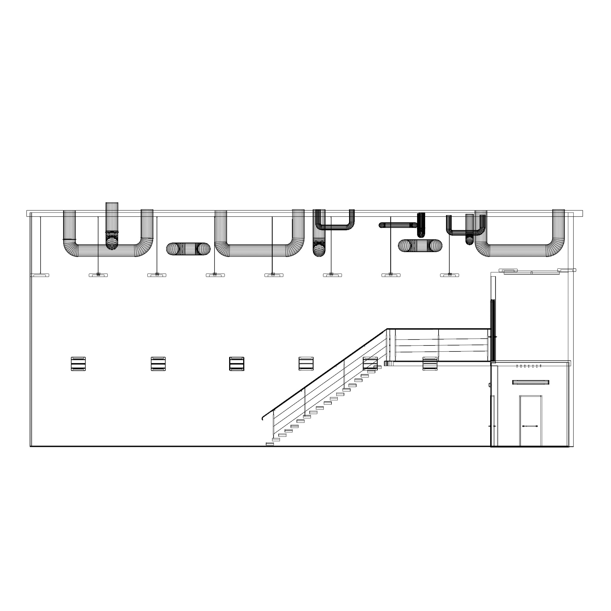 Warehouse car studio interior 3D model_18