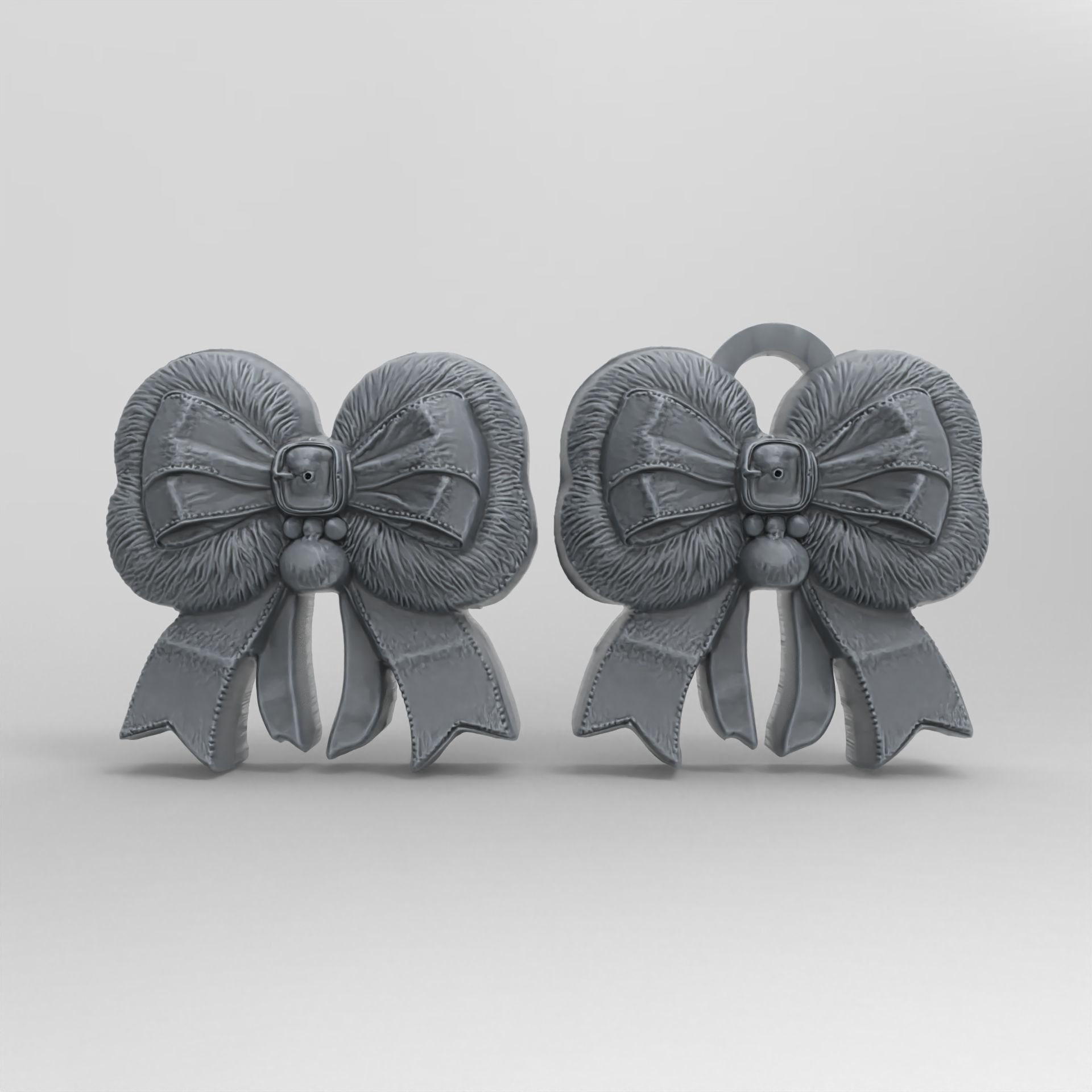 christmas ribbon decor 1  3D print model_1
