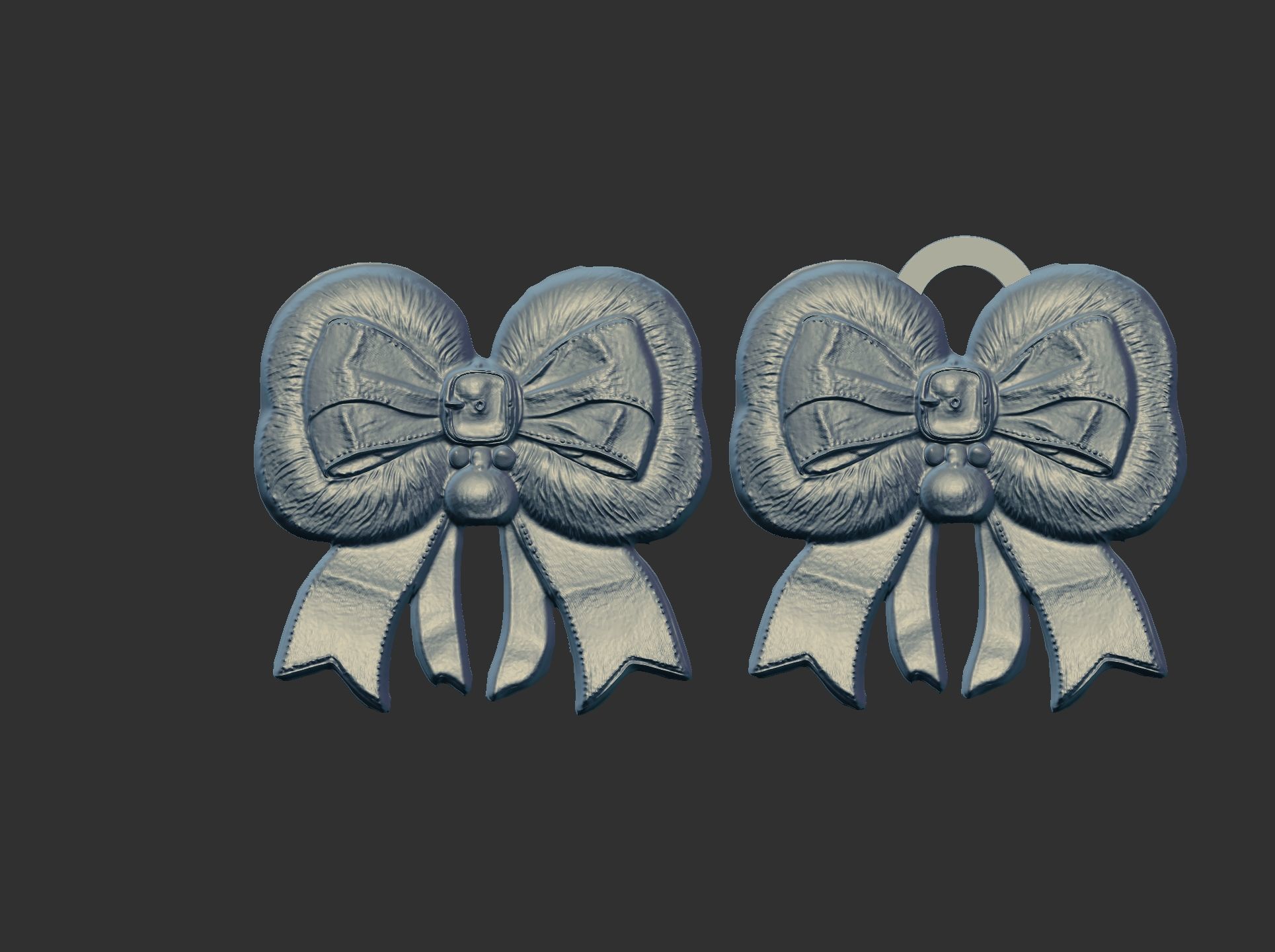 christmas ribbon decor 1  3D print model_4