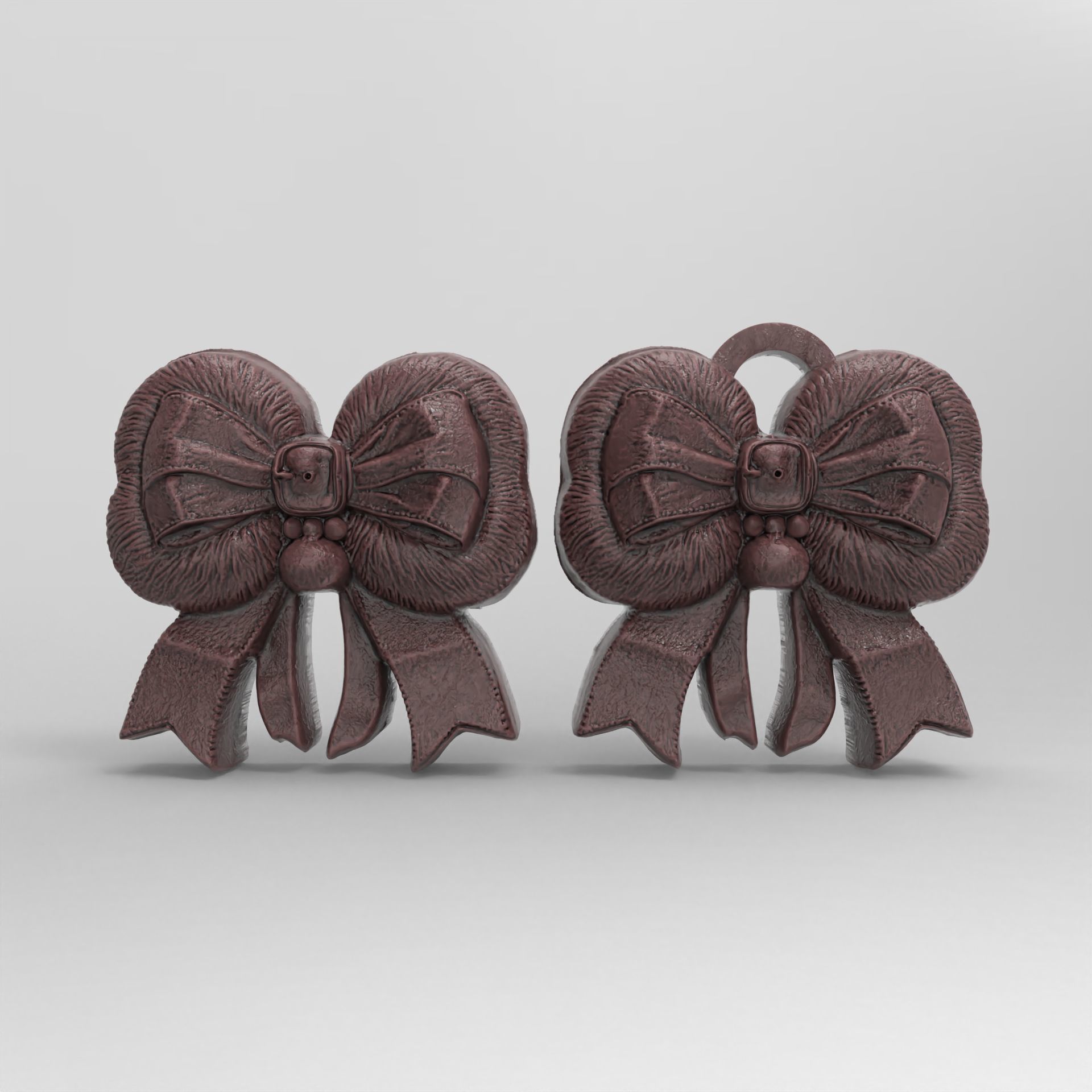 christmas ribbon decor 1  3D print model_2