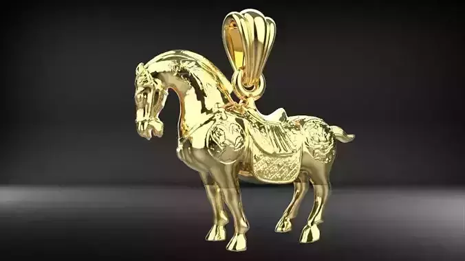 Horse Saddle Pendant