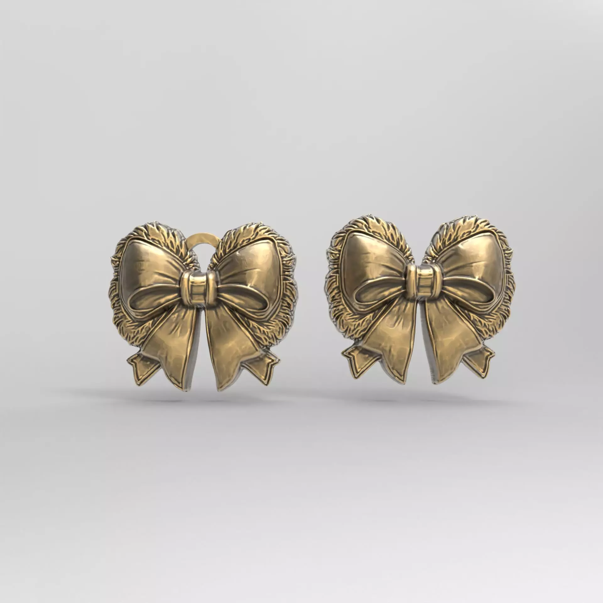 christmas tree ribbon decor 3 3D print model_0