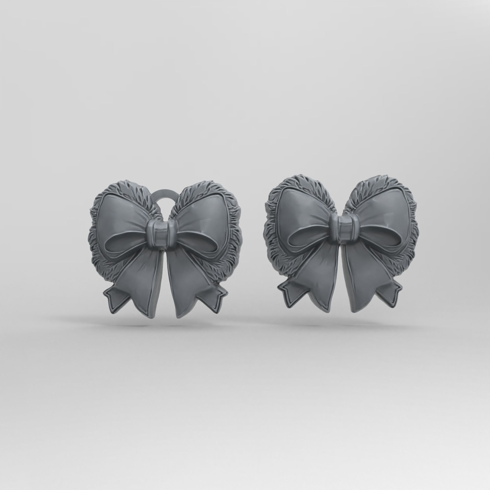 christmas tree ribbon decor 3 3D print model_2